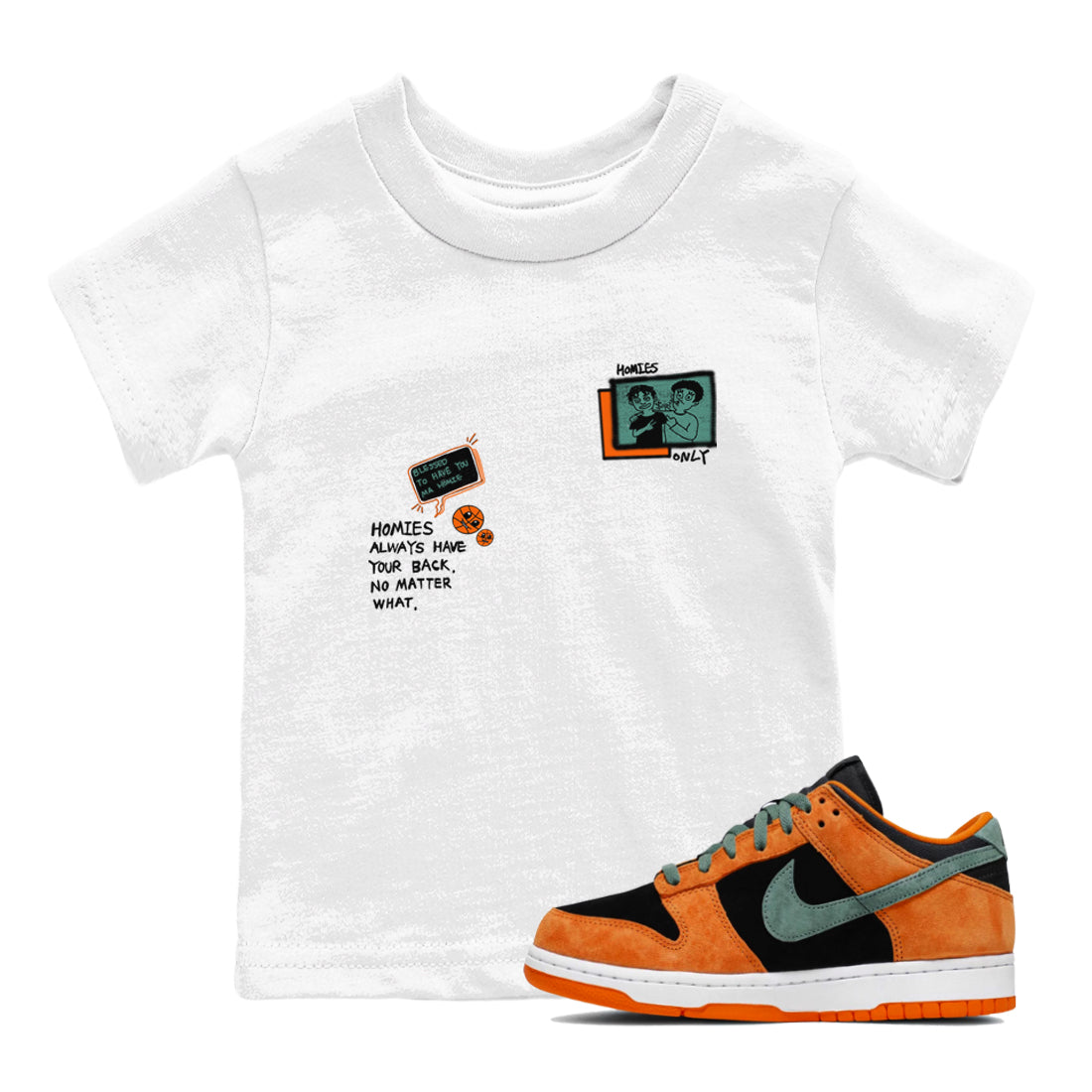 Homies Only snkmatch Tees Kids - Dunk Ceramic