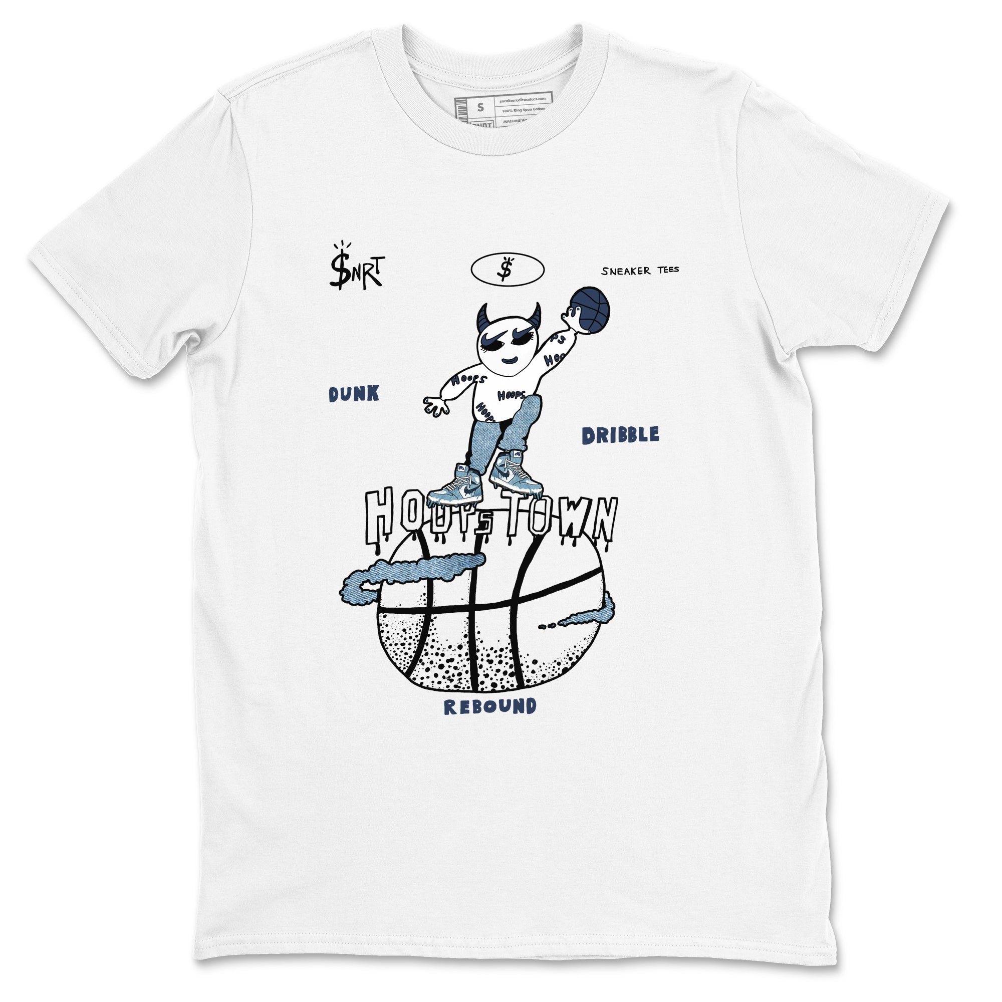 Hoops Town snkmatch Tees - Air Jordan 1 Denim