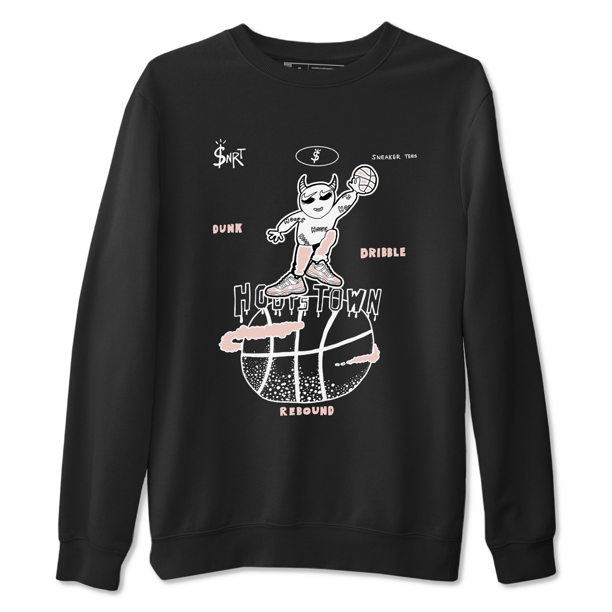 Hoops Town snkmatch Tees - Air Jordan 11 Legend Pink