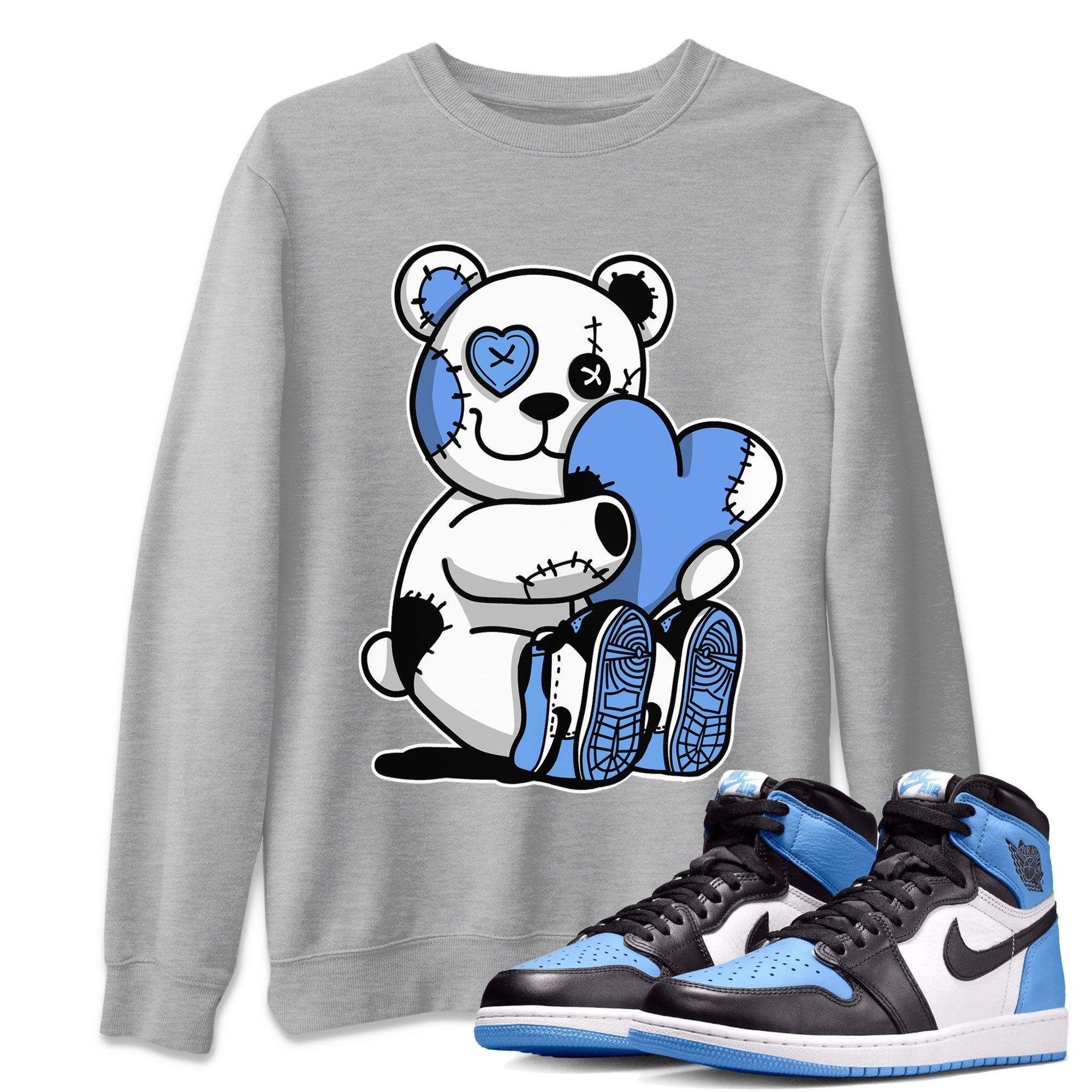 Hugging Bear snkmatch Tee - Air Jordan 1 UNC Toe