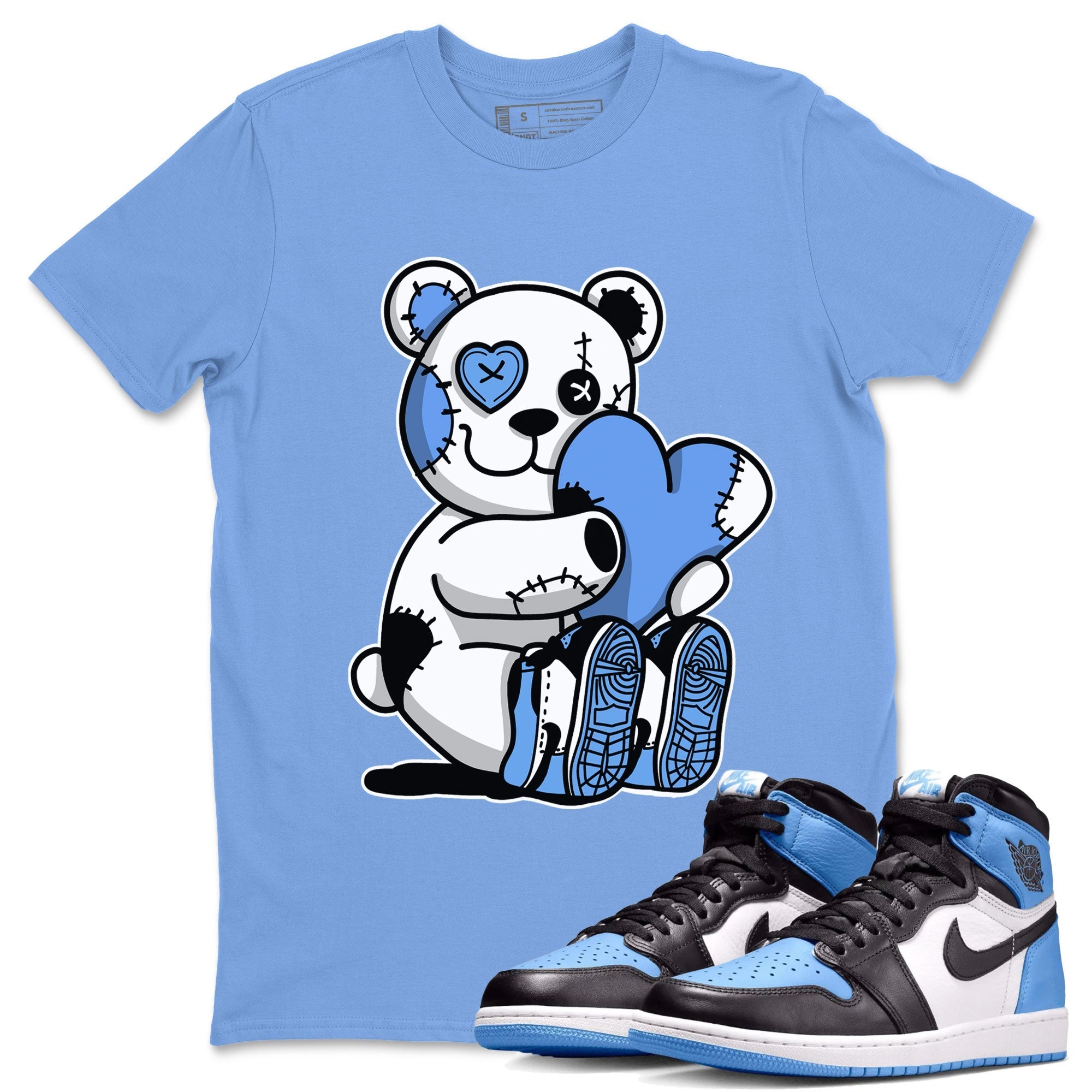 Hugging Bear snkmatch Tee - Air Jordan 1 UNC Toe