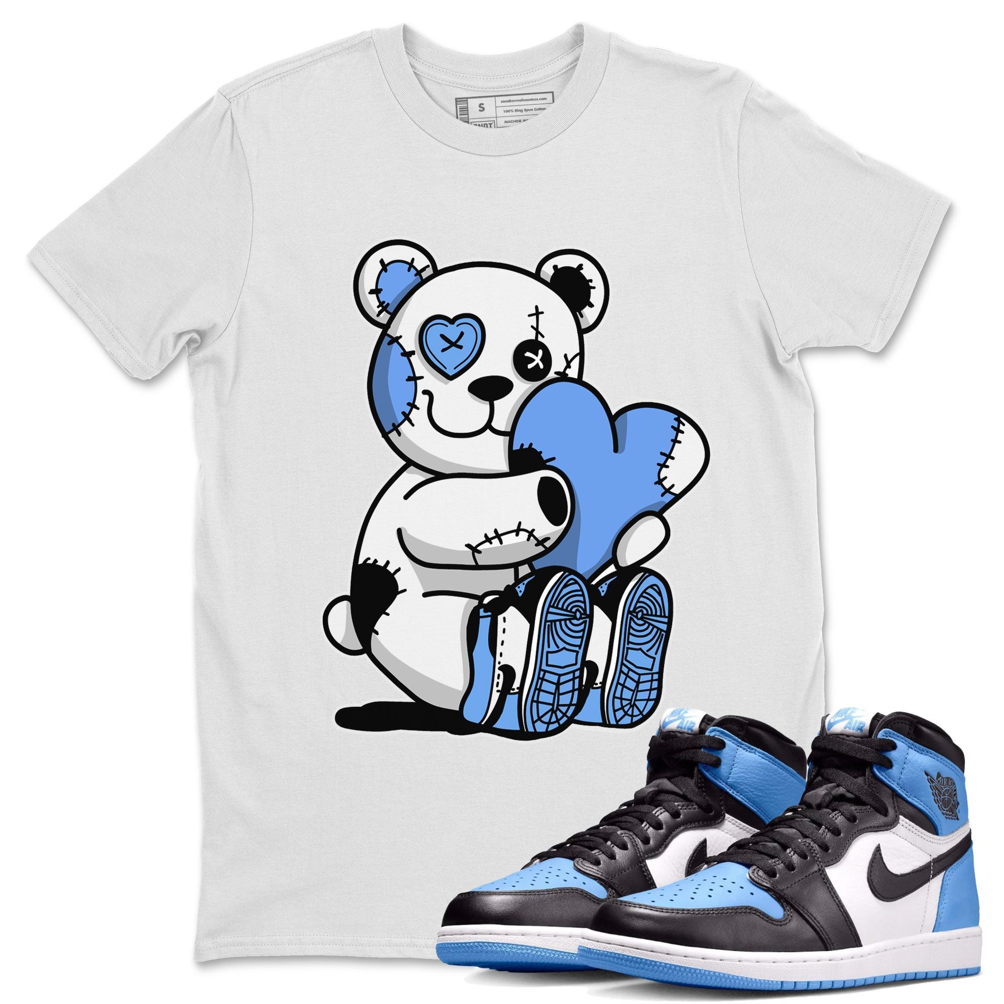 Hugging Bear snkmatch Tee - Air Jordan 1 UNC Toe