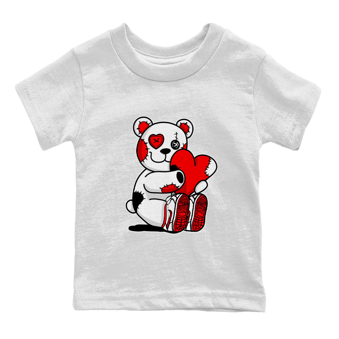 Hugging Bear snkmatch Tee Kids - Air Jordan 1 University Red