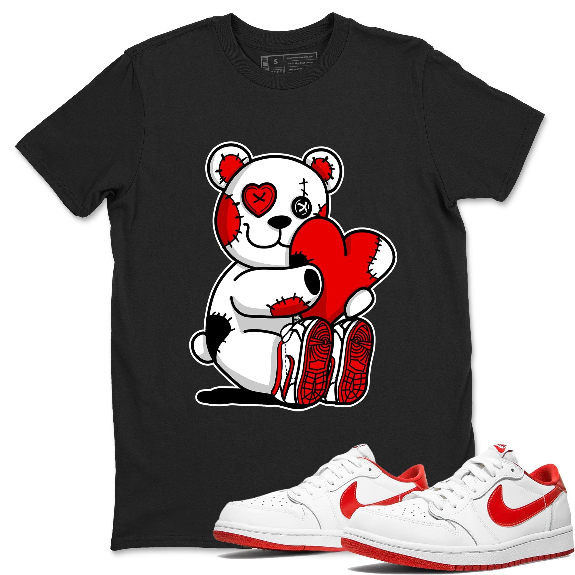 Hugging Bear snkmatch Tee - Air Jordan 1 University Red