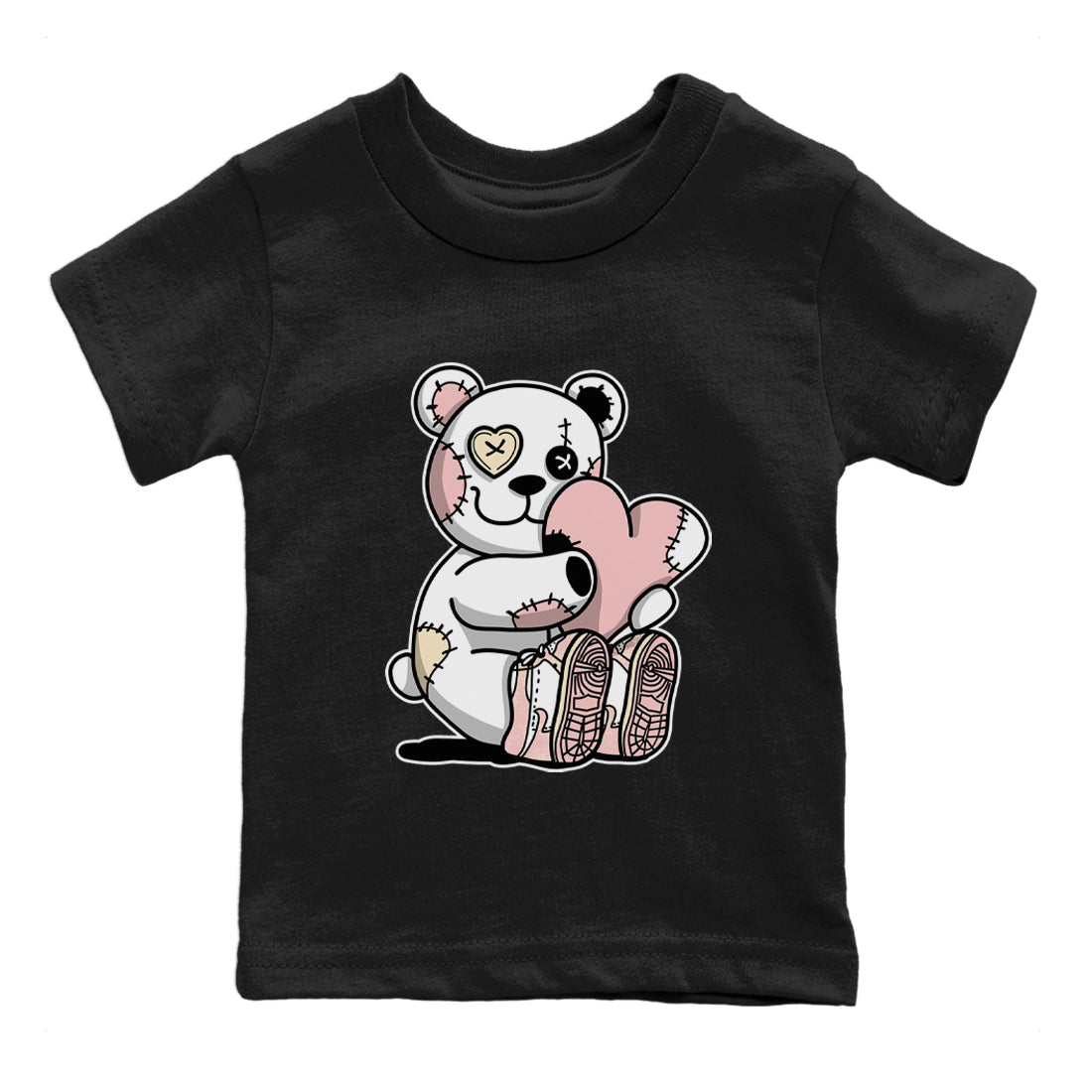 Hugging Bear Kids Tops - Air Jordan 1 Washed Pink