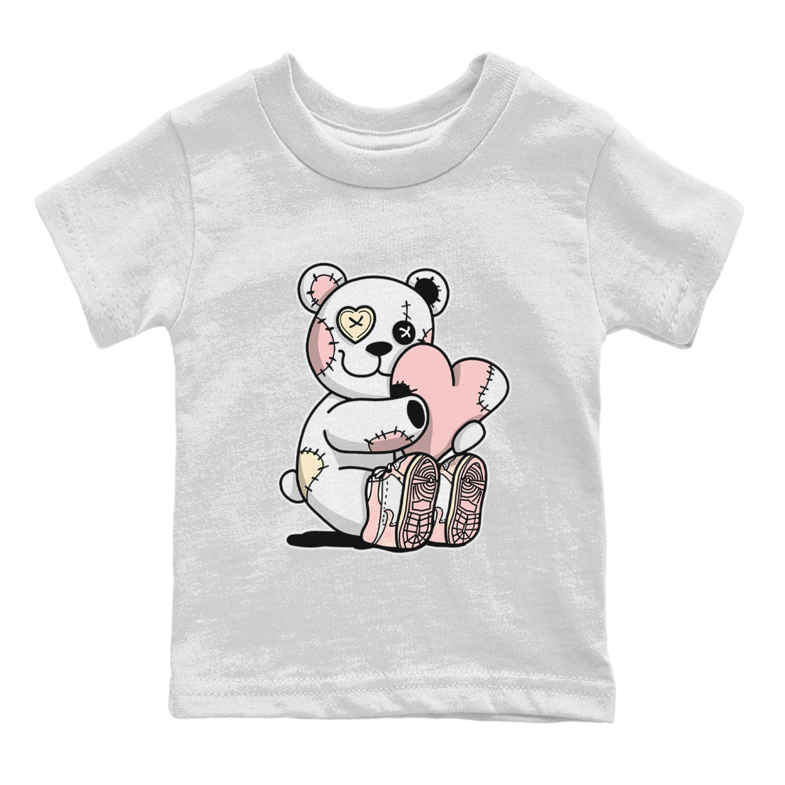 Hugging Bear Kids Tops - Air Jordan 1 Washed Pink