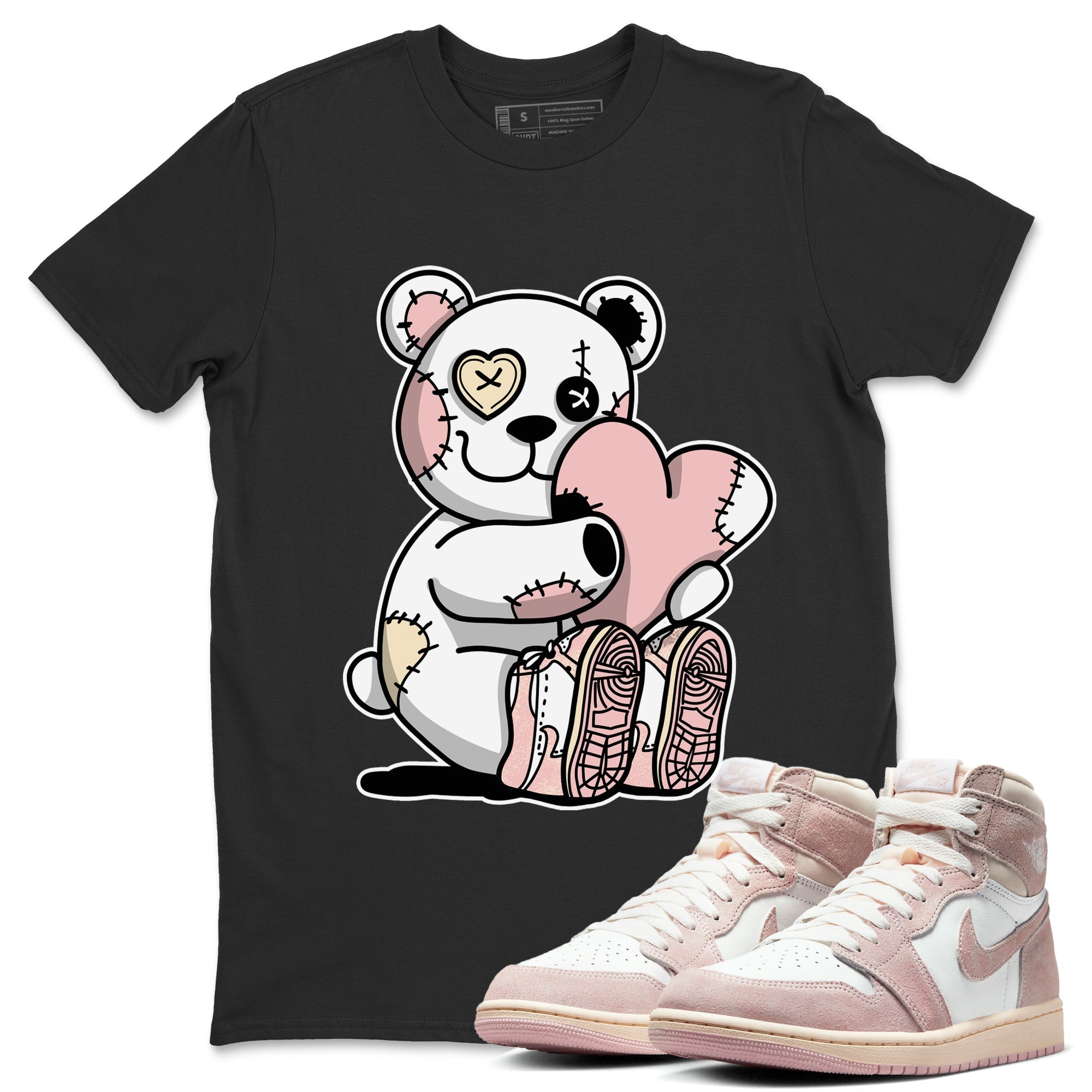 Hugging Bear Unisex Tops - Air Jordan 1 Washed Pink