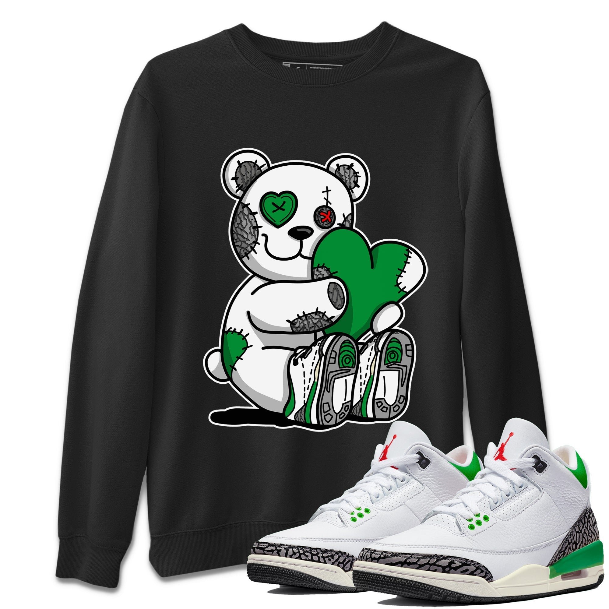 Hugging Bear Unisex Tops - Air Jordan 3 Lucky Green