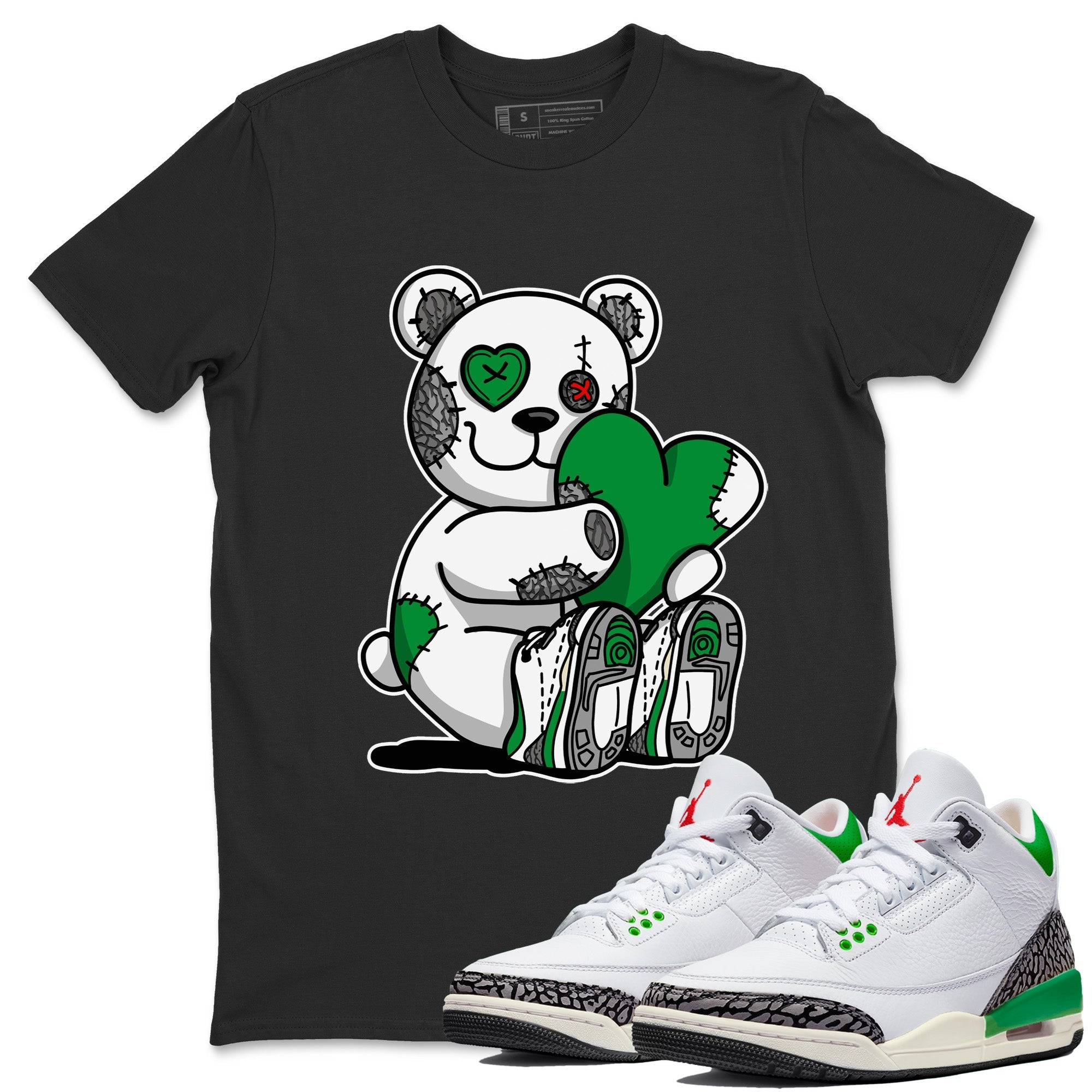 Hugging Bear Unisex Tops - Air Jordan 3 Lucky Green