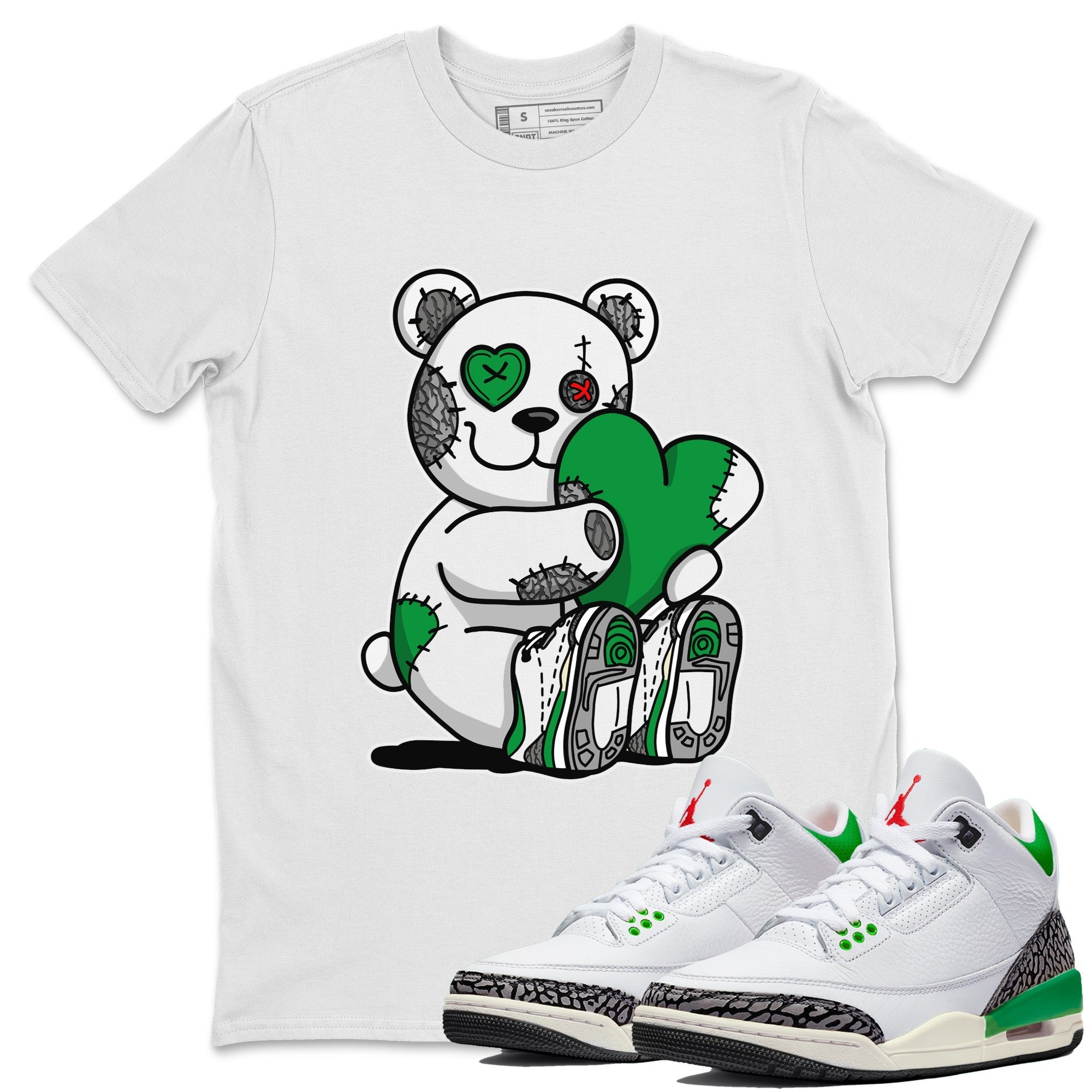 Hugging Bear Unisex Tops - Air Jordan 3 Lucky Green