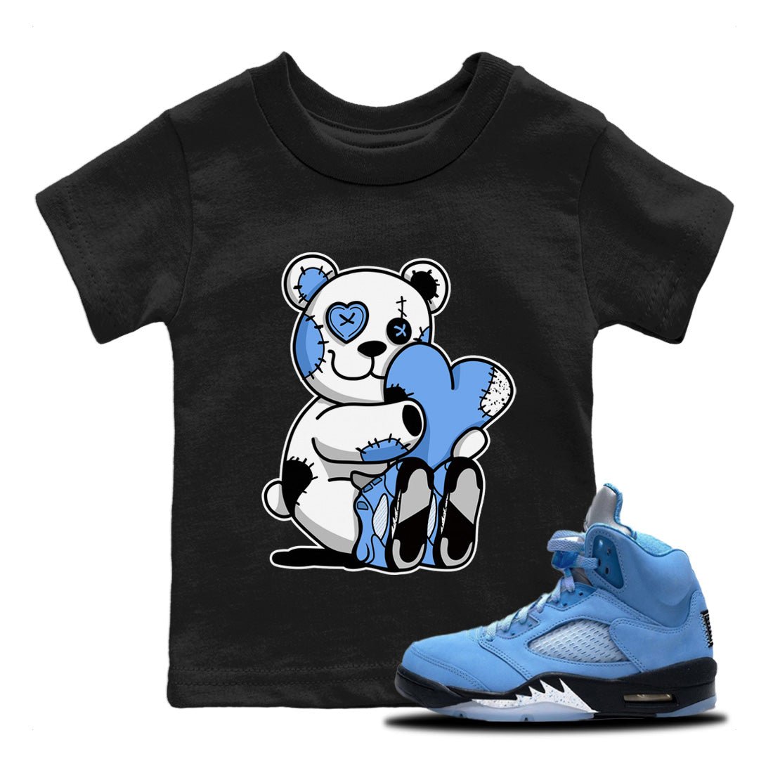 Hugging Bear Kids Tops - Air Jordan 5 UNC