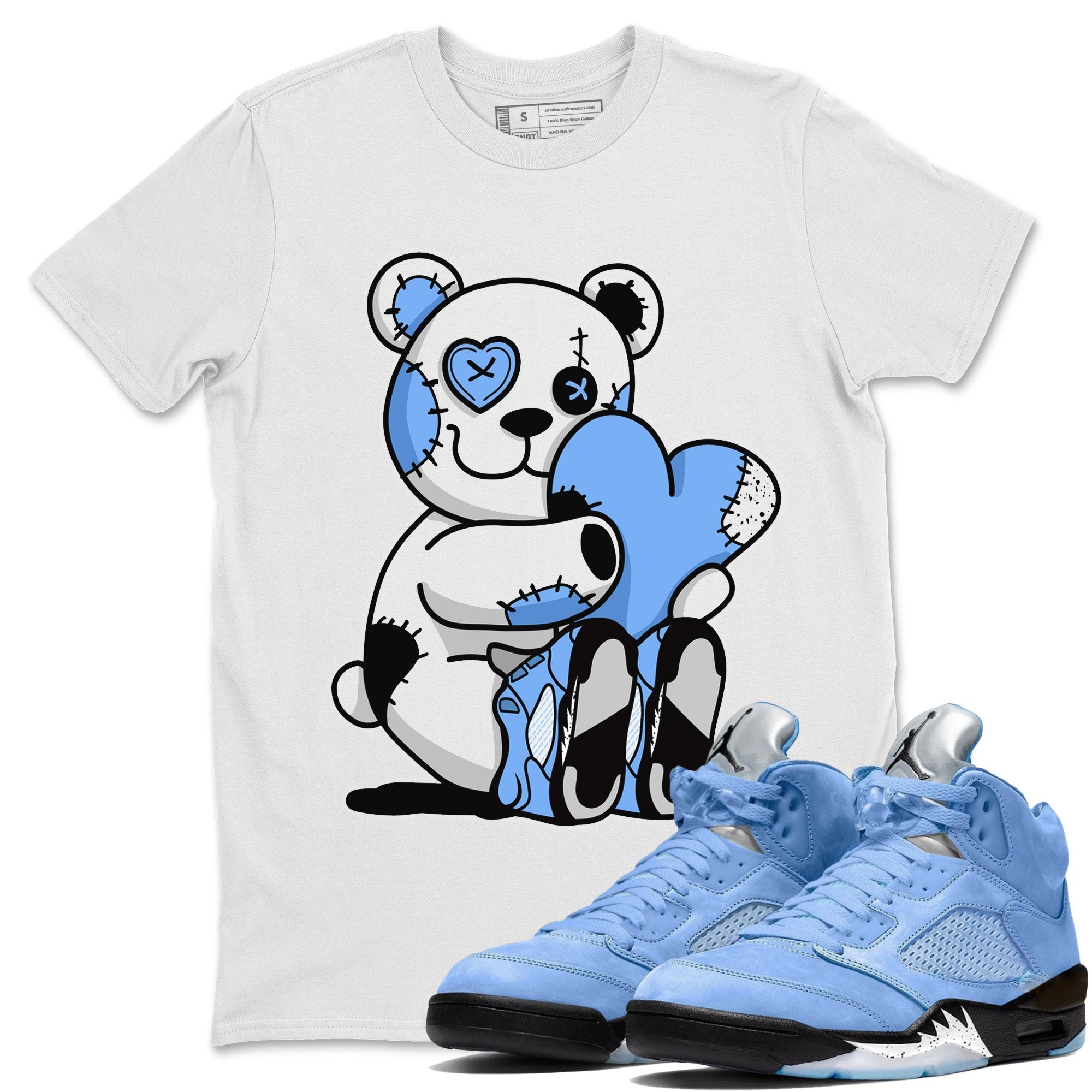 Hugging Bear Unisex Tops - Air Jordan 5 UNC