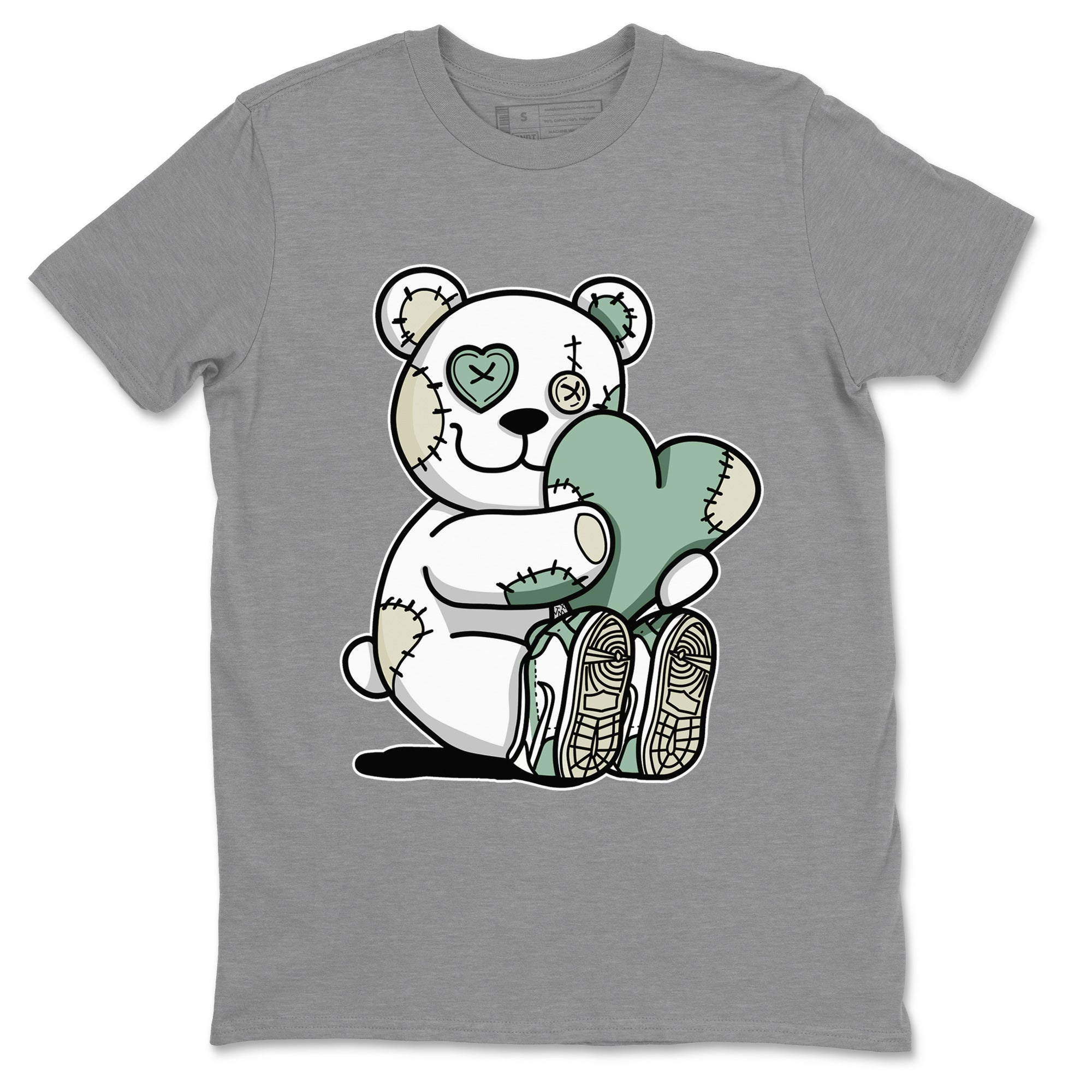 Hugging Bear Unisex Tops - Dunk Mica Green