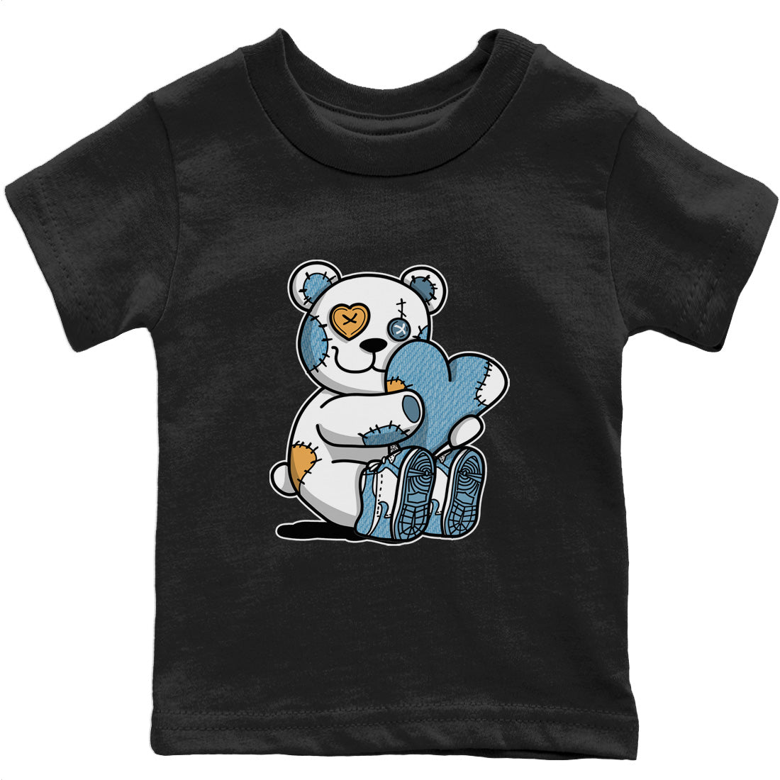 Hugging Bear Kids Tops - Air Jordan 1 Denim
