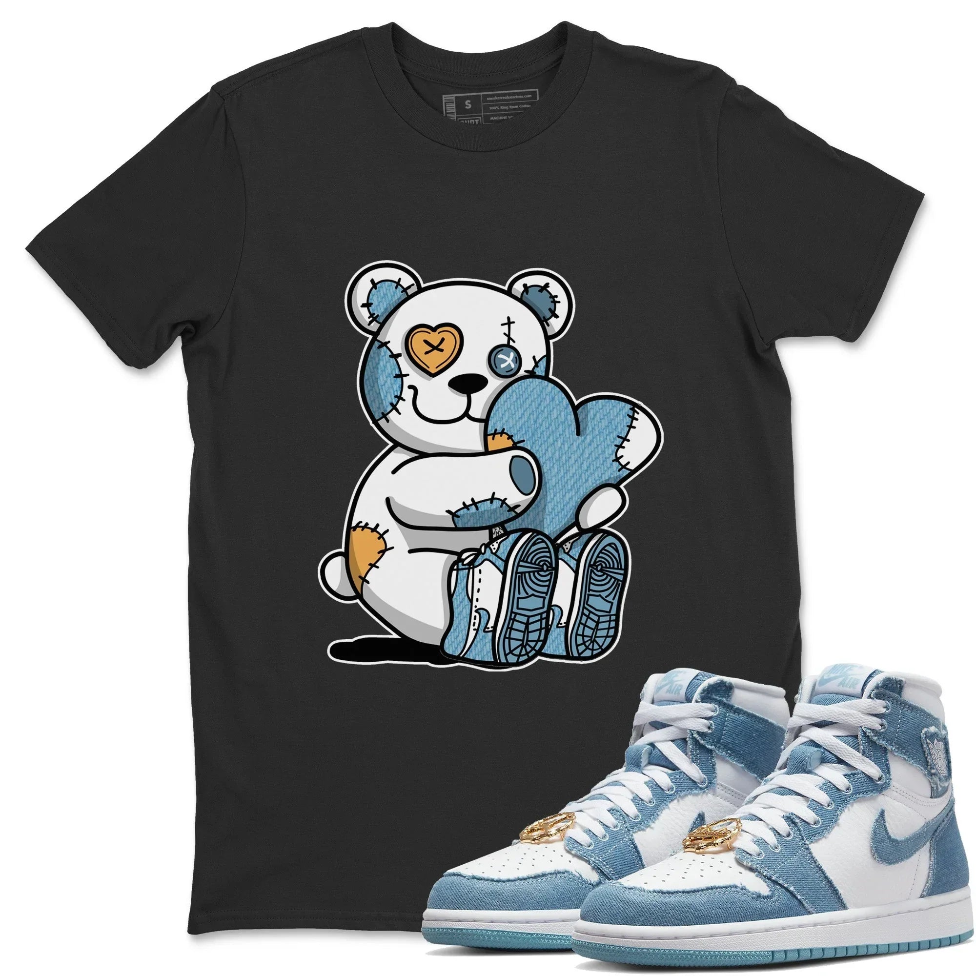 Hugging Bear Unisex Tops - Air Jordan 1 Denim