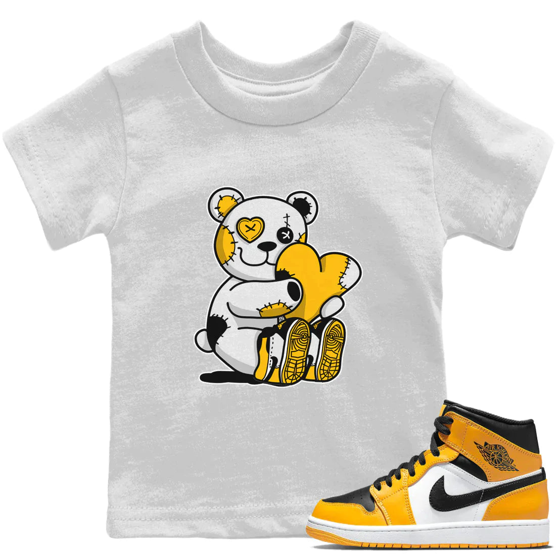 Hugging Bear Kids Tops - Air Jordan 1 Taxi
