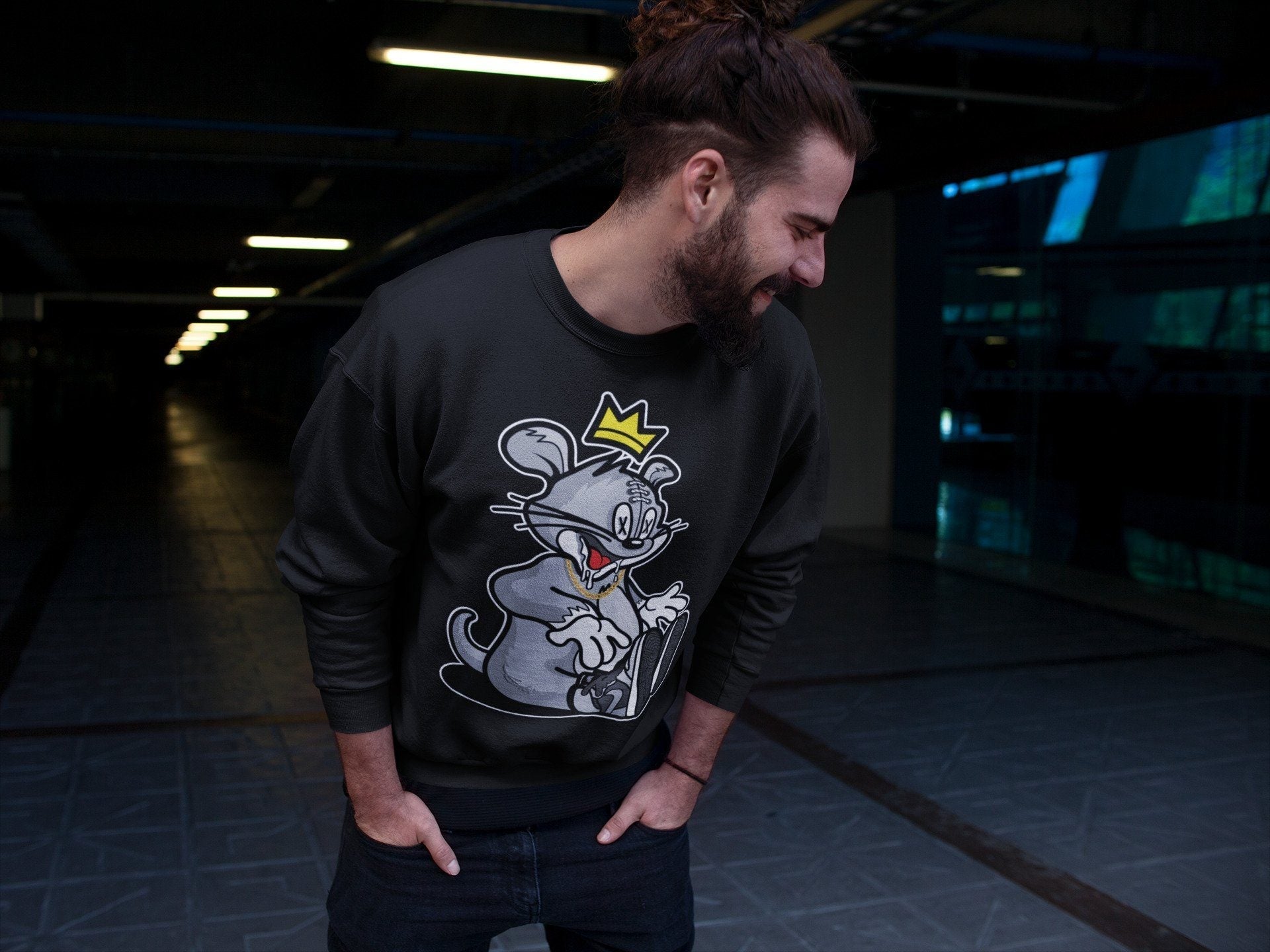 Hungry Cat Unisex Tops - Air Jordan 1 Shadow 2.0