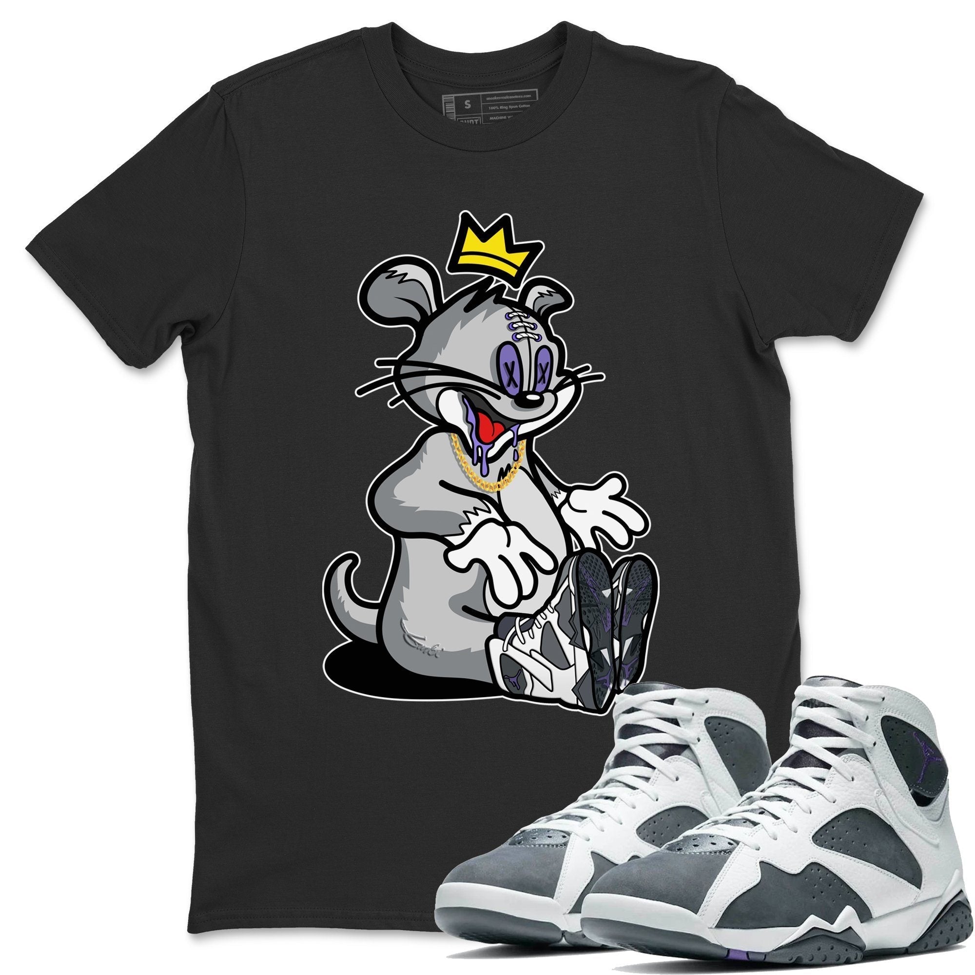 Hungry Cat Unisex Tops - Air Jordan 7 Flint