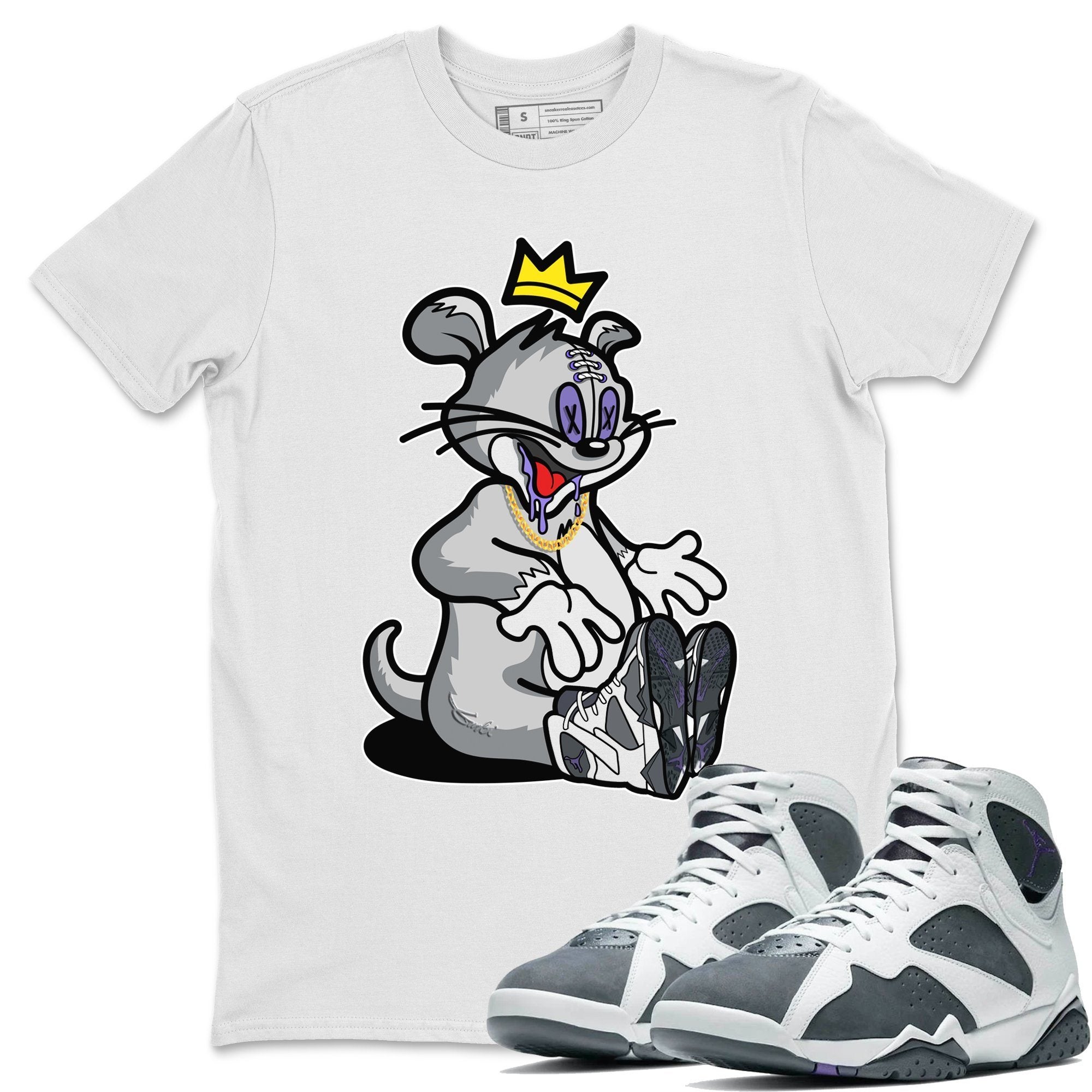 Hungry Cat Unisex Tops - Air Jordan 7 Flint