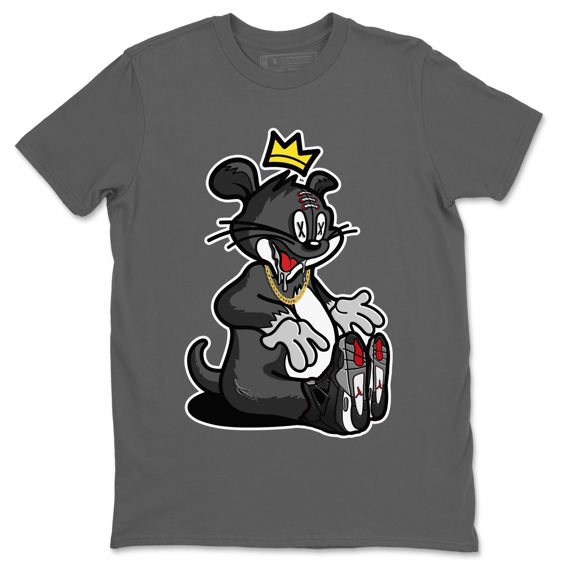 Hungry Cat Unisex Tops - Air Jordan 4 Black Canvas