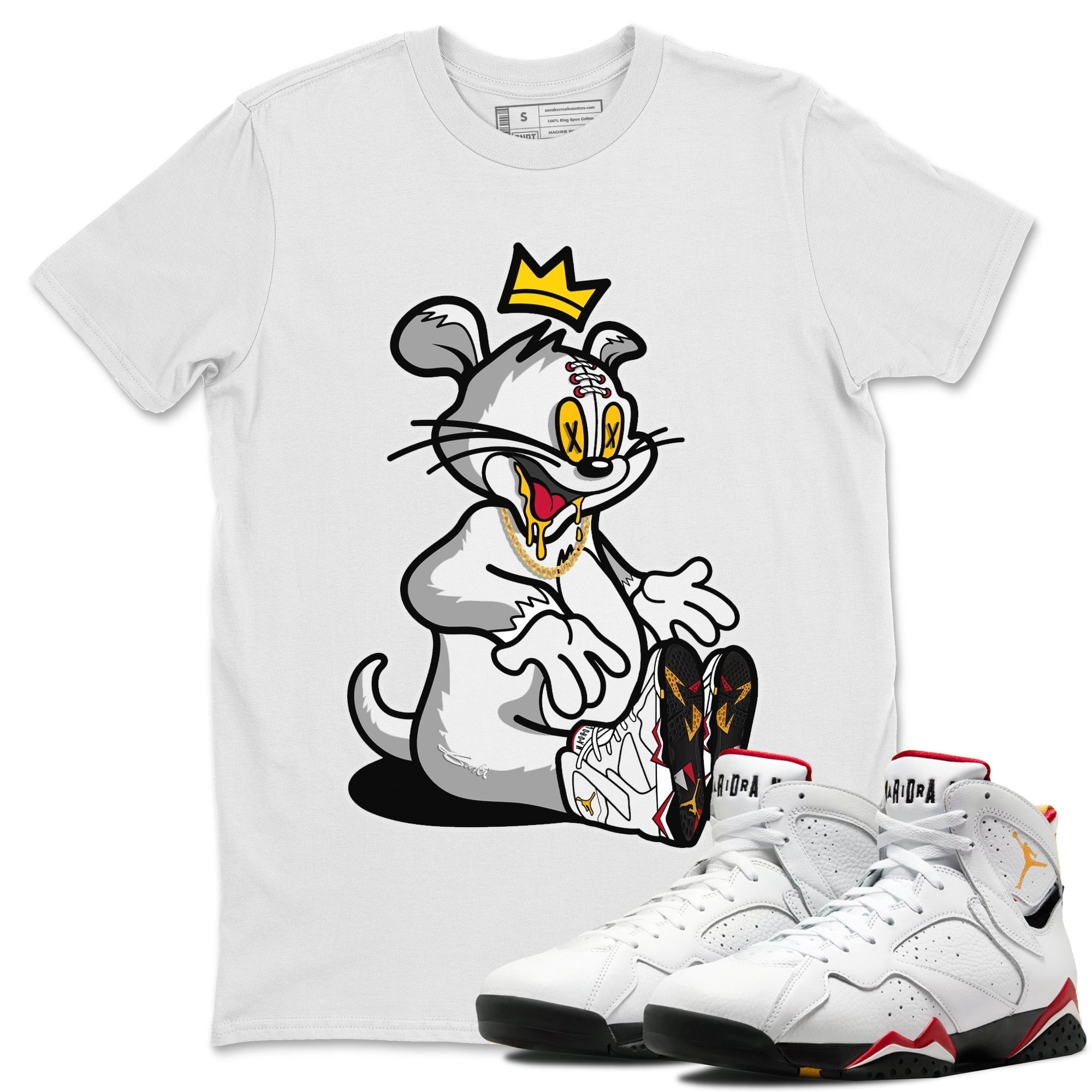 Hungry Cat Unisex Tops - Air Jordan 7 Cardinal