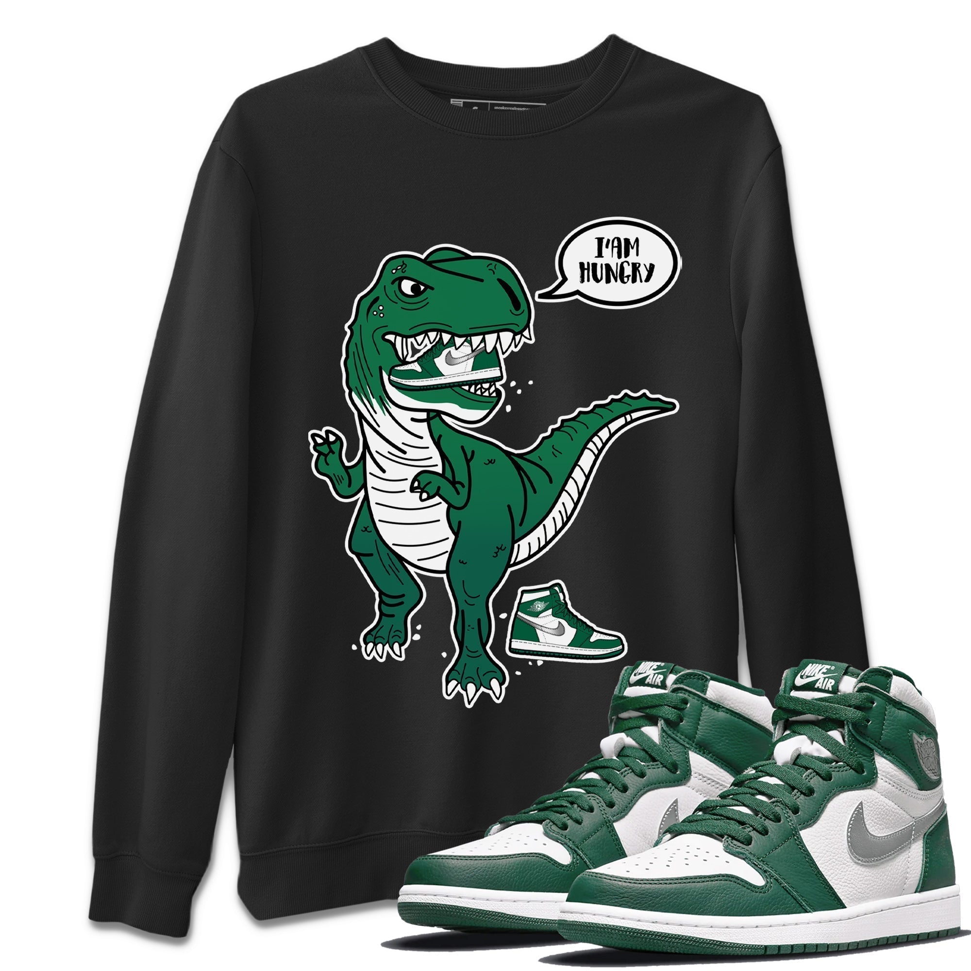 Hungry Dino Unisex Tops - Air Jordan 1 Gorge Green
