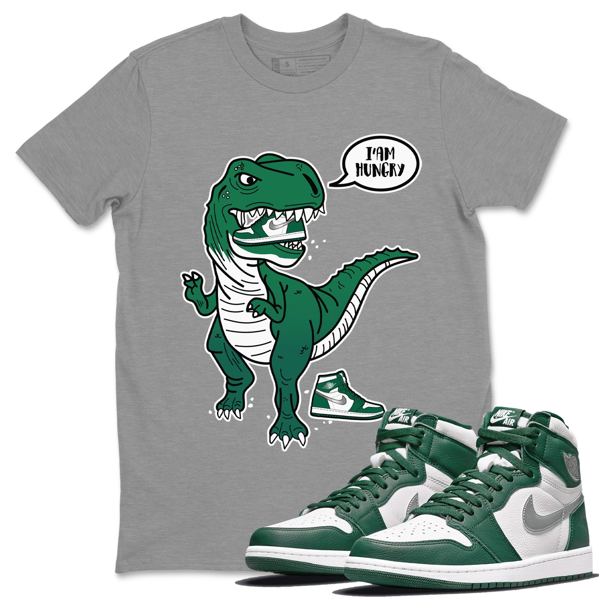 Hungry Dino Unisex Tops - Air Jordan 1 Gorge Green