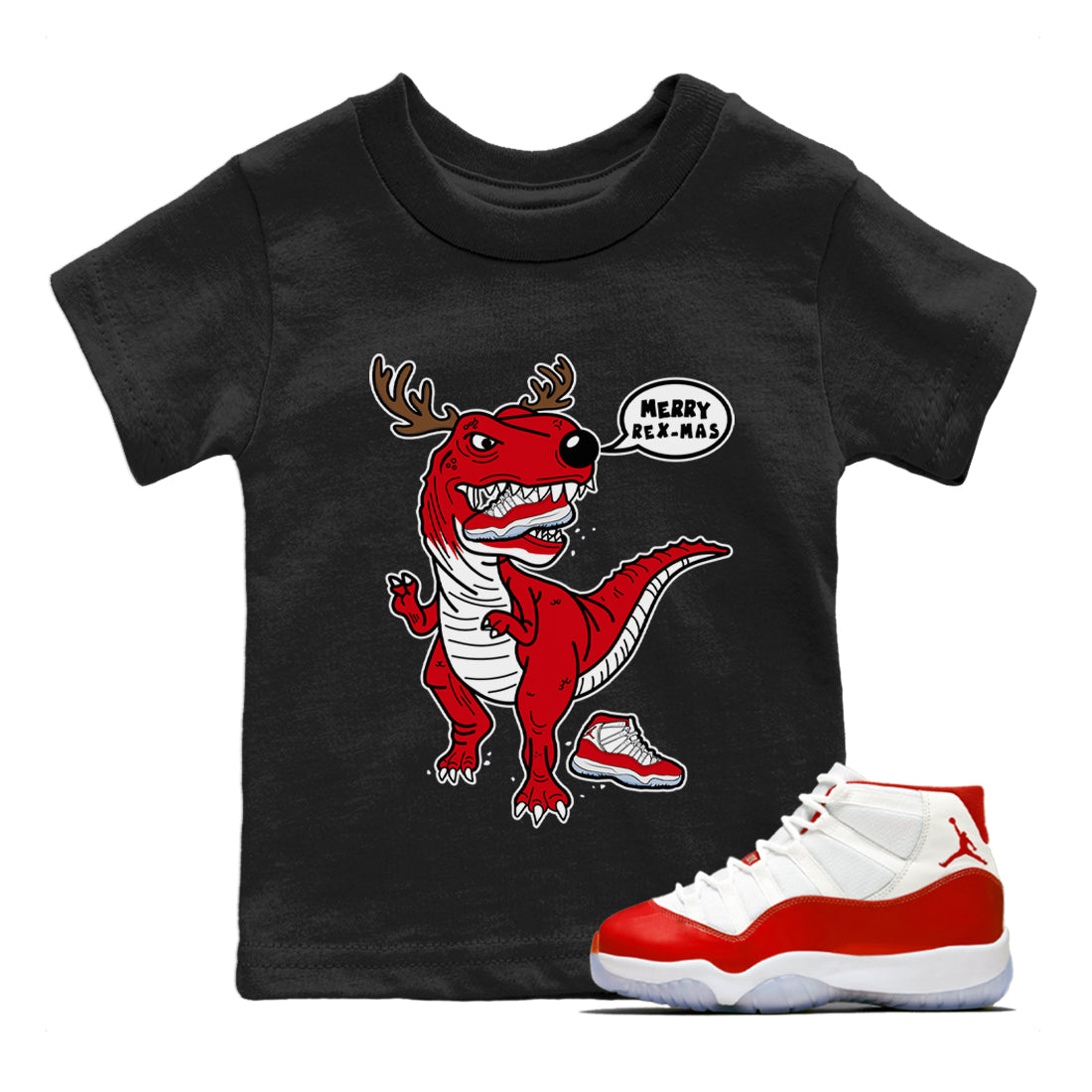 Hungry Dino Kids Tops - Air Jordan 11 Cherry