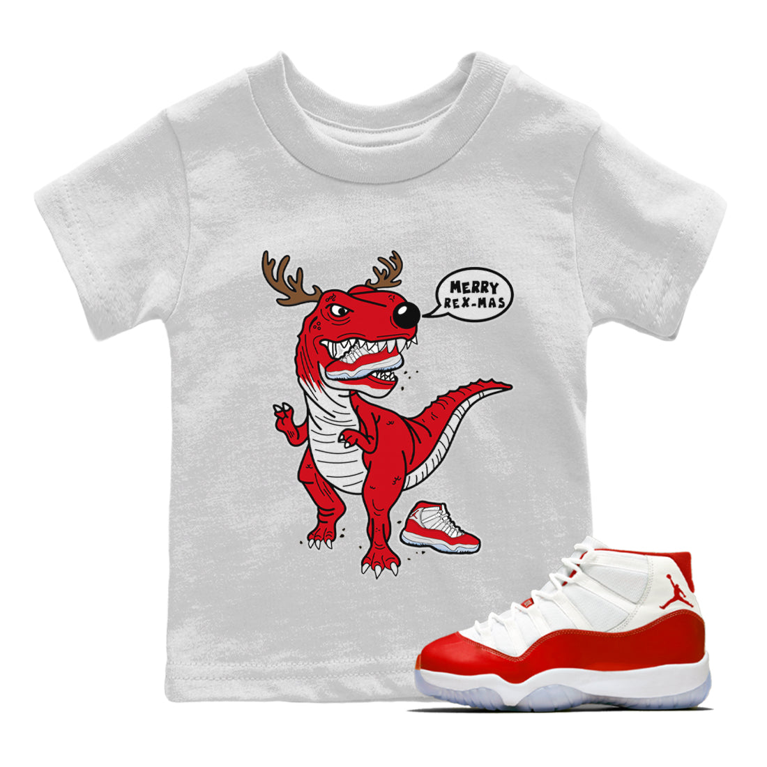 Hungry Dino Kids Tops - Air Jordan 11 Cherry