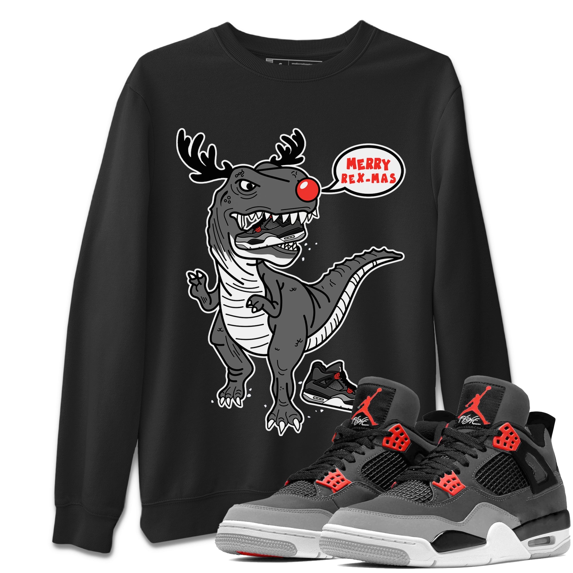 Hungry Dino Unisex Tops - Air Jordan 4 Infrared