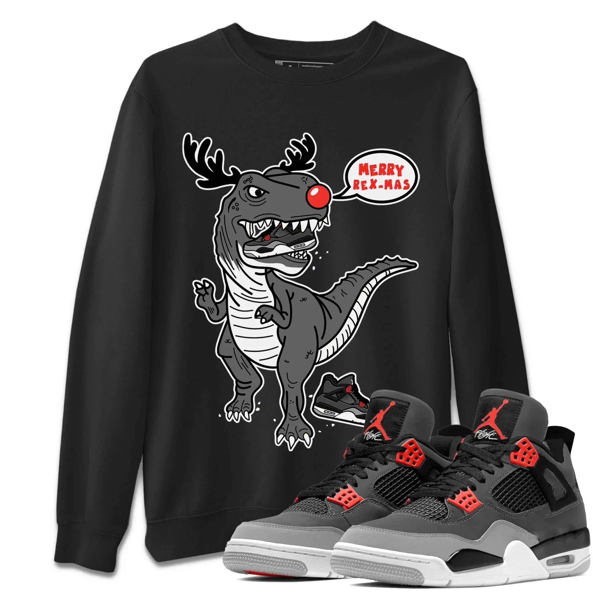 Hungry Dino Unisex Tops - Air Jordan 4 Infrared