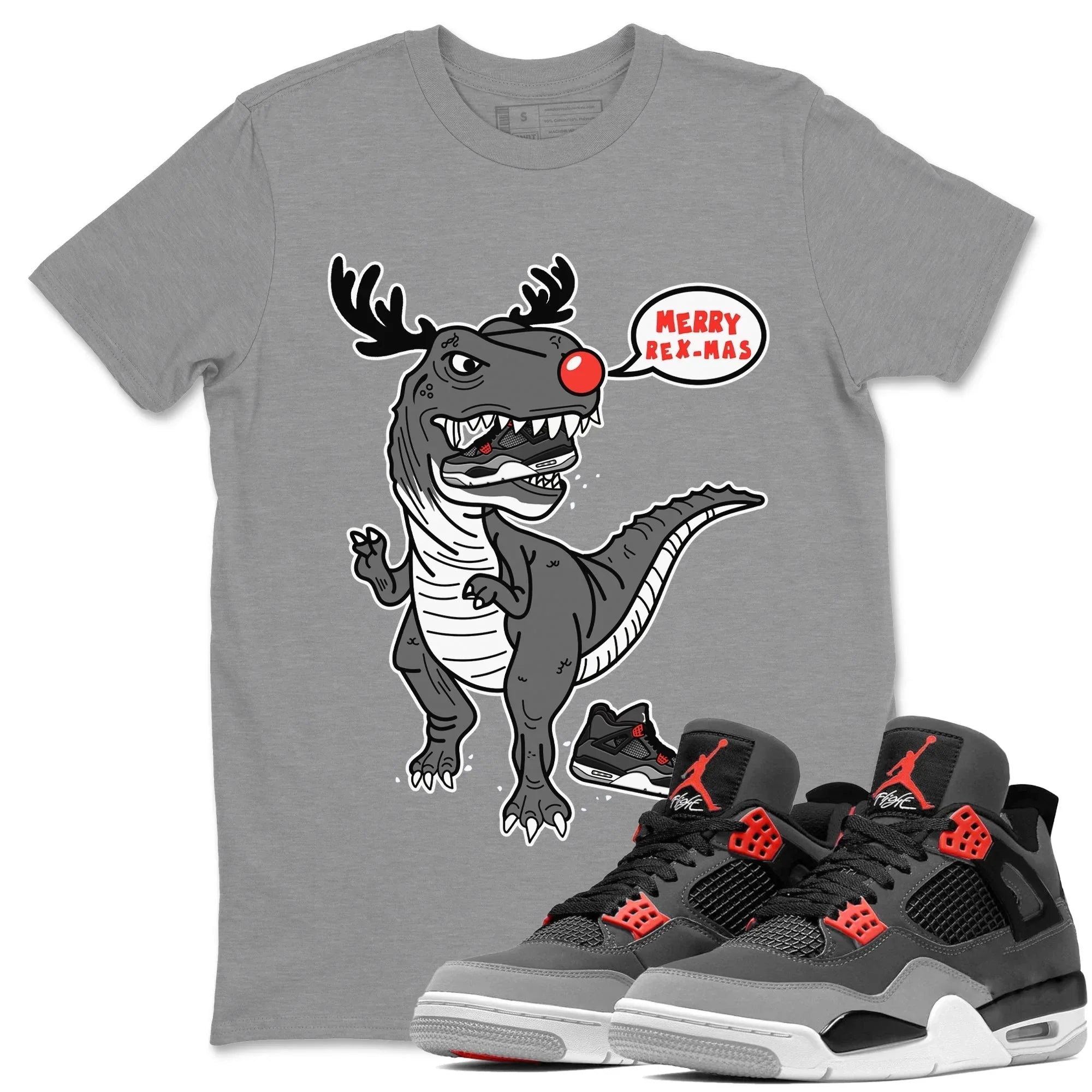 Hungry Dino Unisex Tops - Air Jordan 4 Infrared