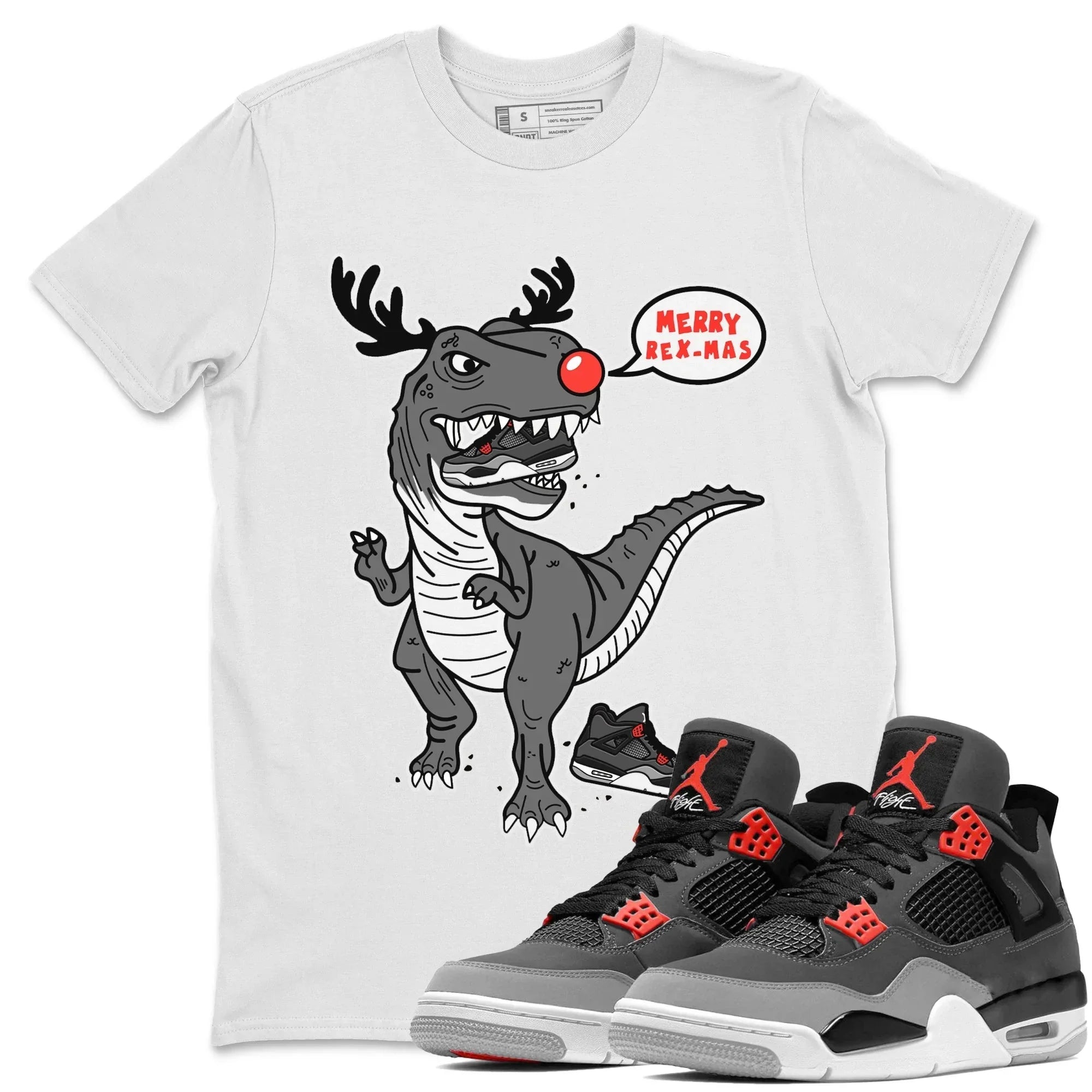 Hungry Dino Unisex Tops - Air Jordan 4 Infrared