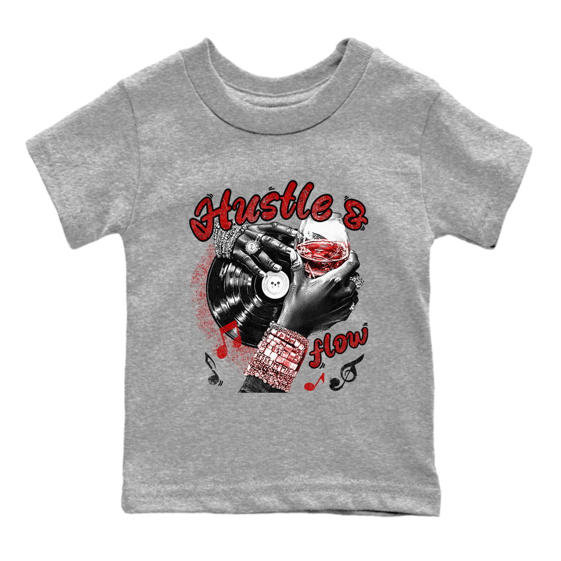 Hustle and Flow snkmatch Tees Kids - Air Jordan 11 Bred