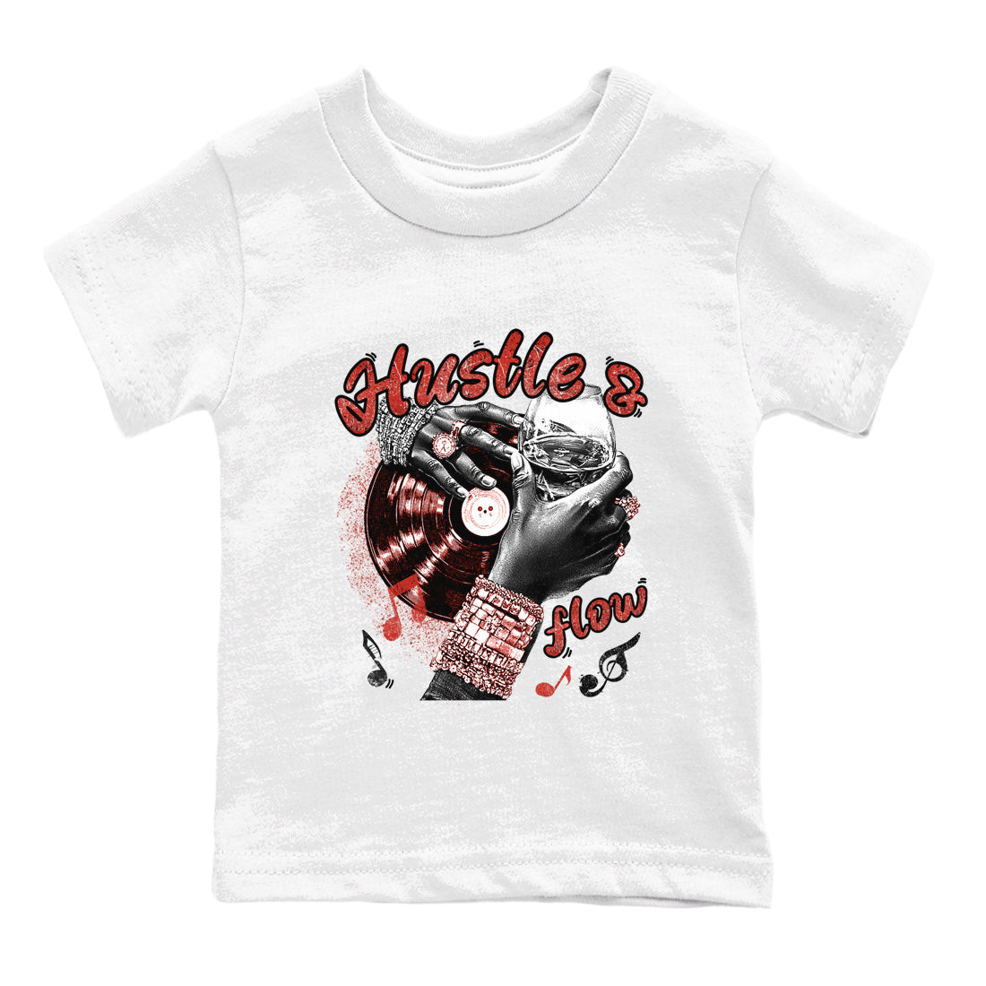 Hustle and Flow snkmatch Tees Kids - Air Jordan 4 Brick By Brick