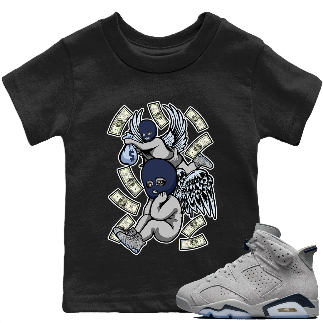 Hustle Angels Kids Tops - Air Jordan 6 Georgetown