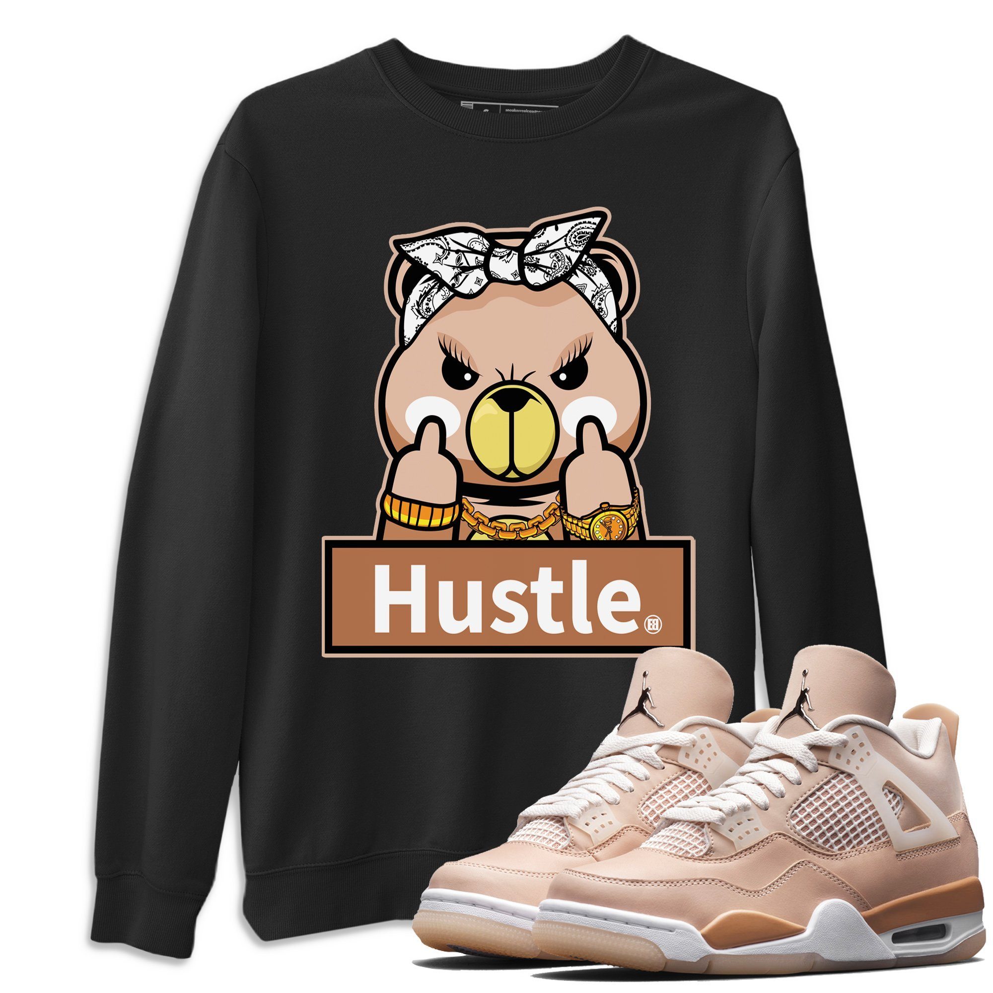 Hustle Bear Unisex Tops - Air Jordan 4 Shimmer