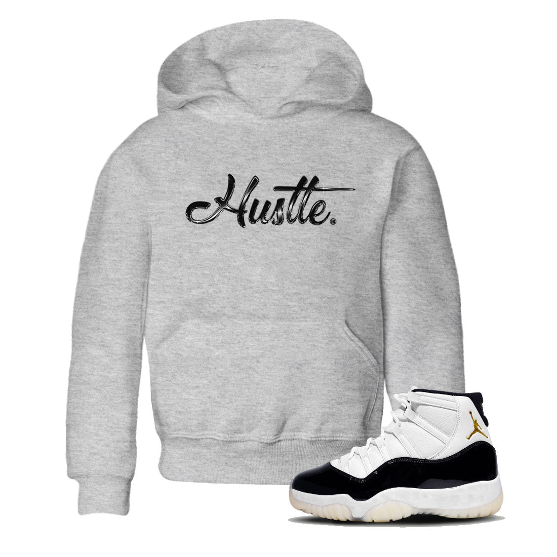Hustle Chrome snkmatch Tee Kids - Air Jordan 11 Gratitude