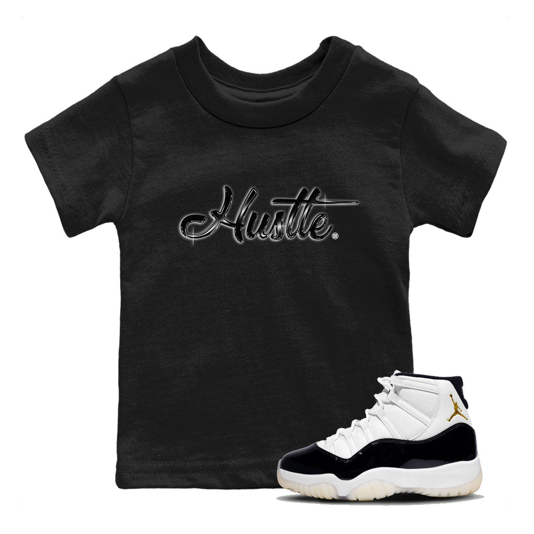 Hustle Chrome snkmatch Tee Kids - Air Jordan 11 Gratitude