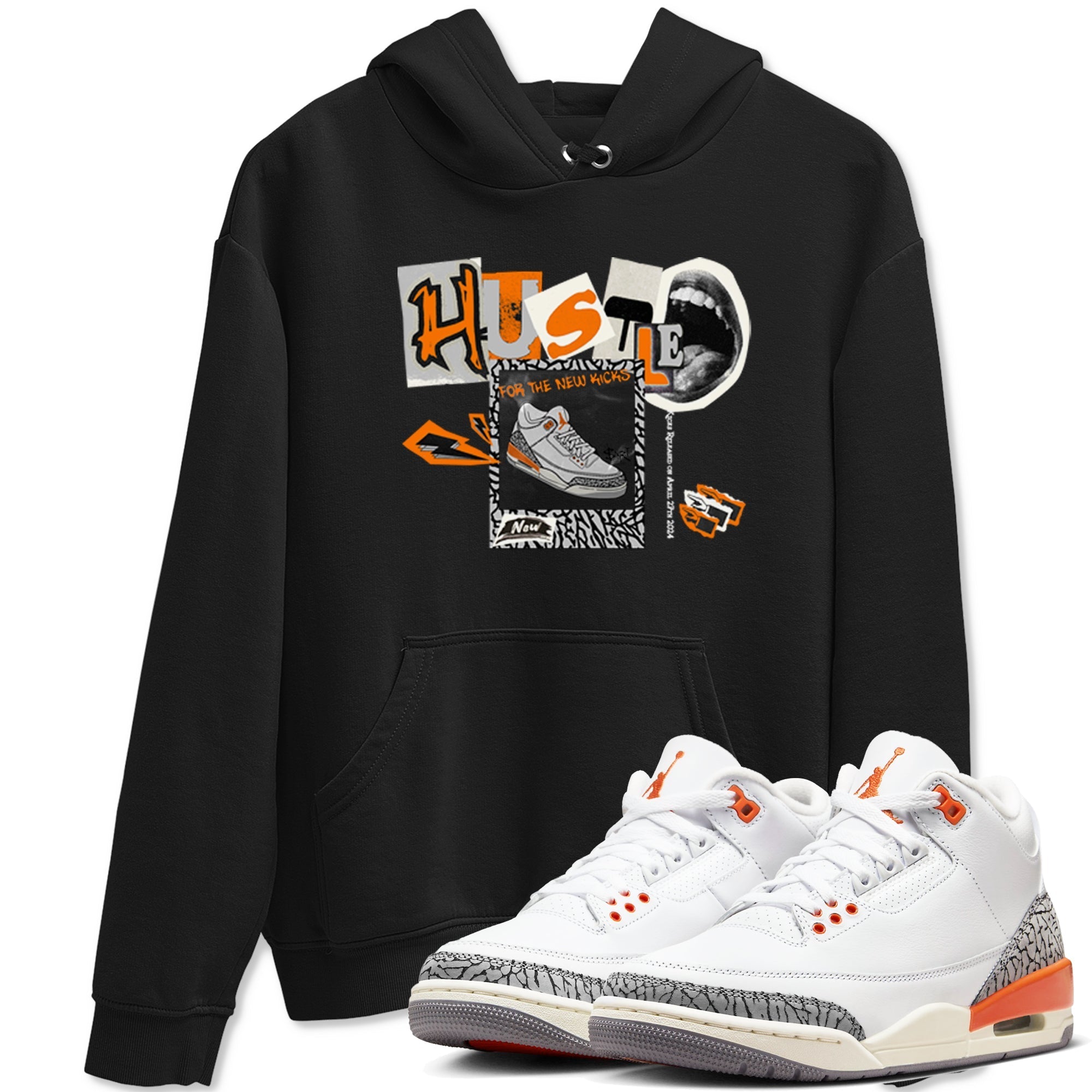 Hustle For The New Kicks snkmatch Tees - Air Jordan 3 Georgia Peach