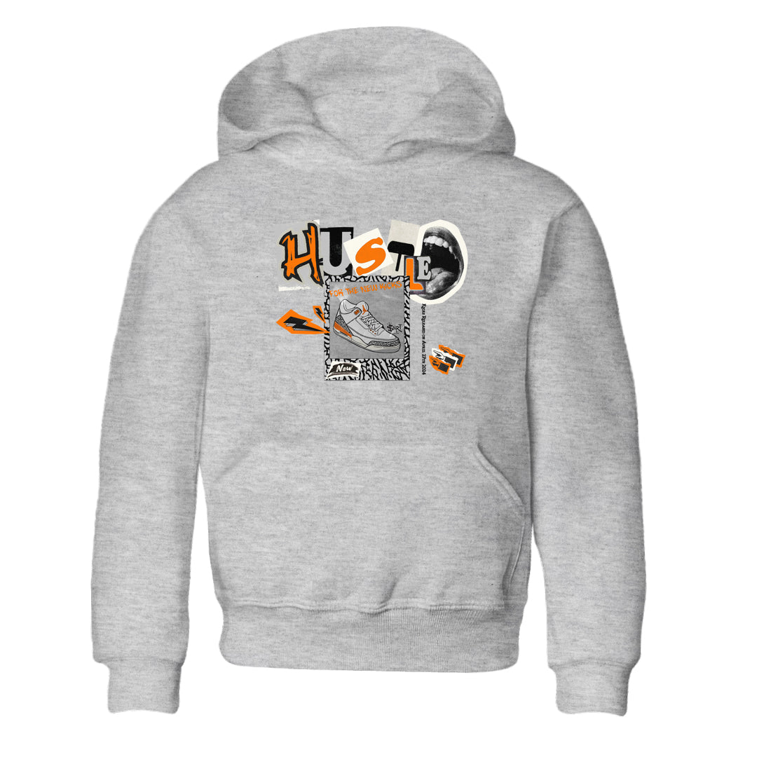Hustle For The New Kicks snkmatch Tees Kids - Air Jordan 3 Georgia Peach
