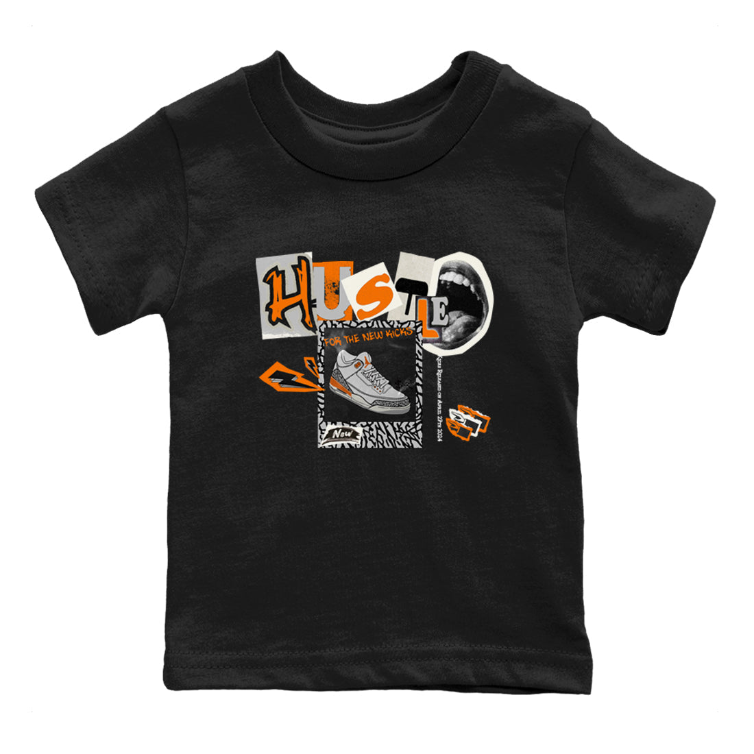 Hustle For The New Kicks snkmatch Tees Kids - Air Jordan 3 Georgia Peach