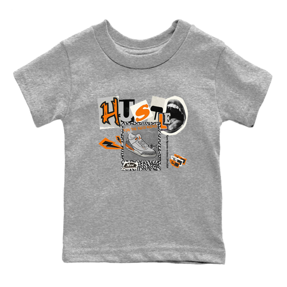 Hustle For The New Kicks snkmatch Tees Kids - Air Jordan 3 Georgia Peach