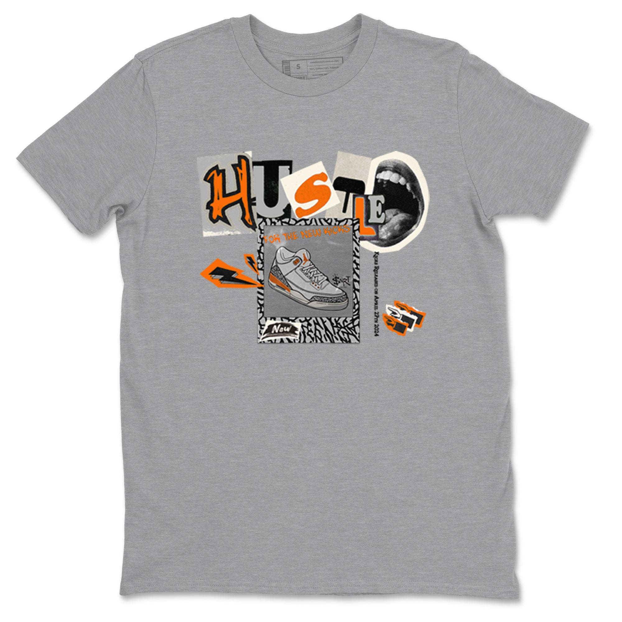 Hustle For The New Kicks snkmatch Tees - Air Jordan 3 Georgia Peach