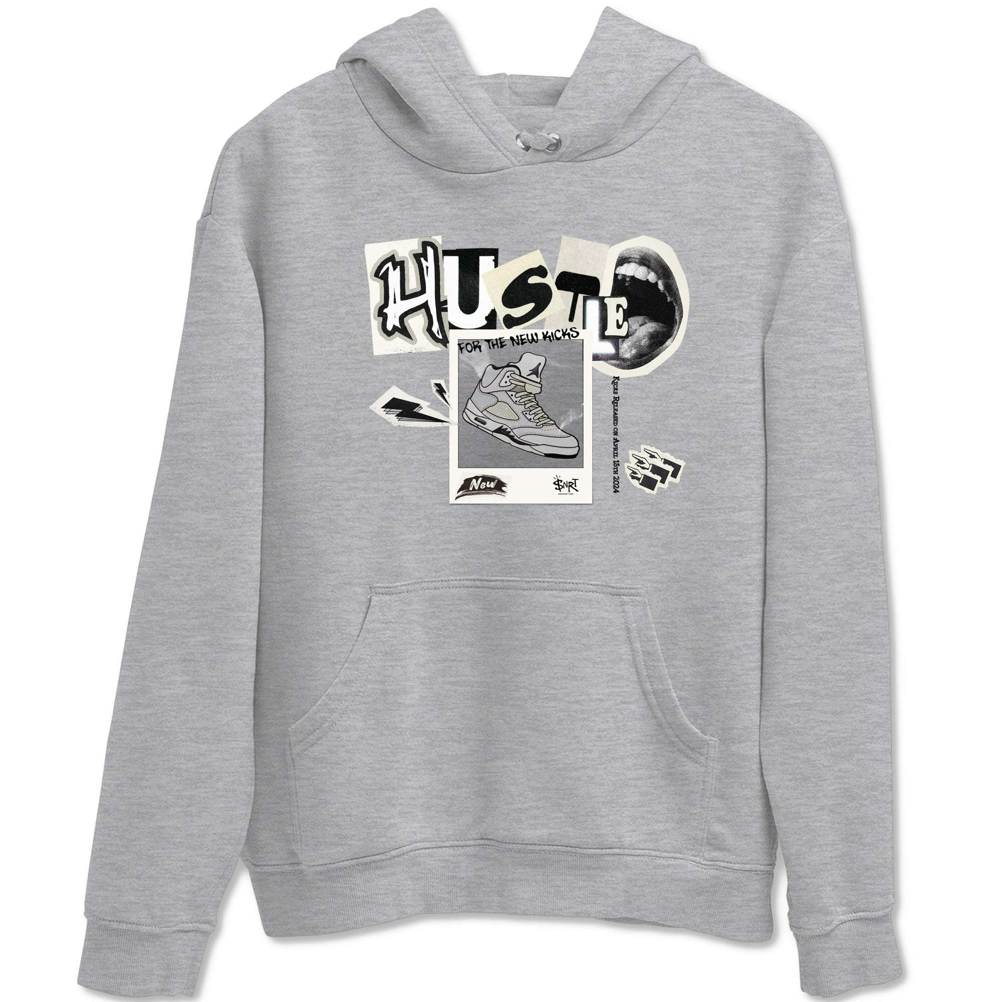 Hustle For The New Kicks snkmatch Tees - Air Jordan 5 Sail