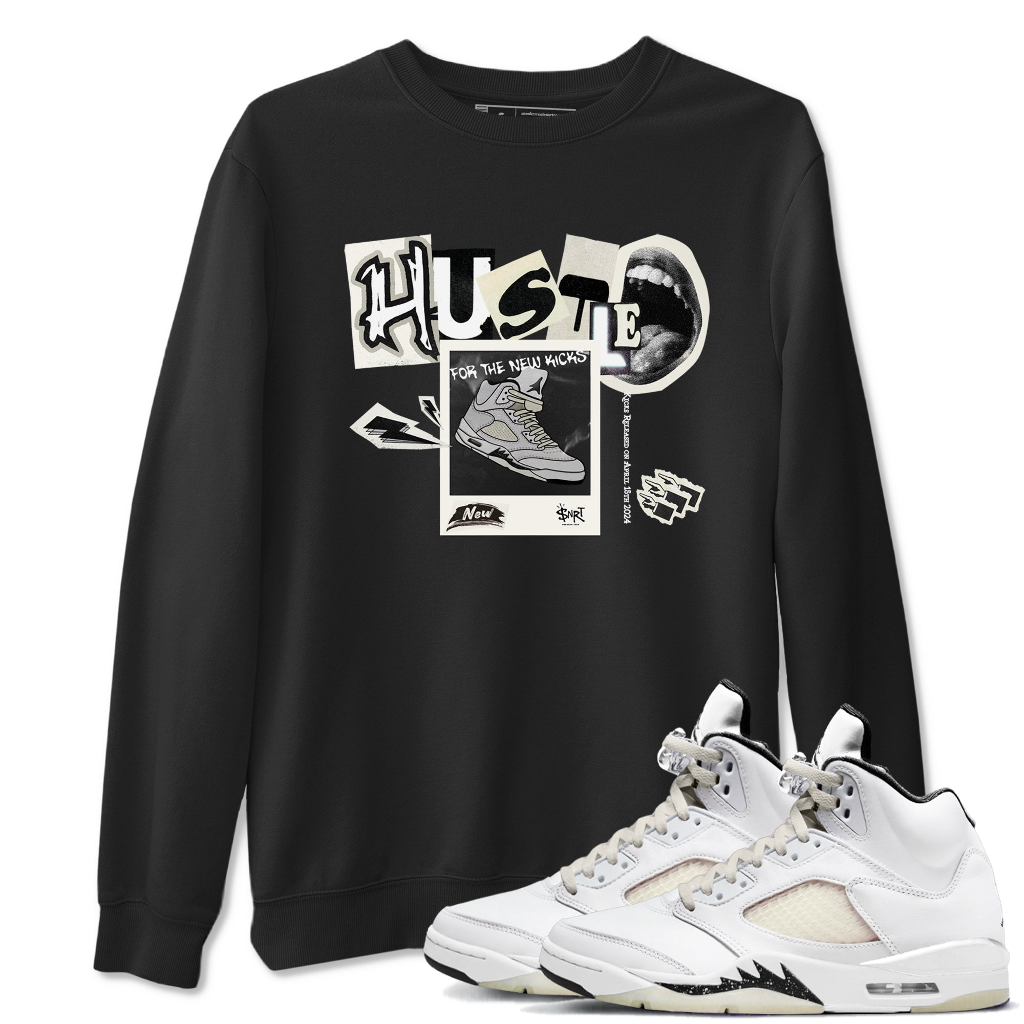 Hustle For The New Kicks snkmatch Tees - Air Jordan 5 Sail