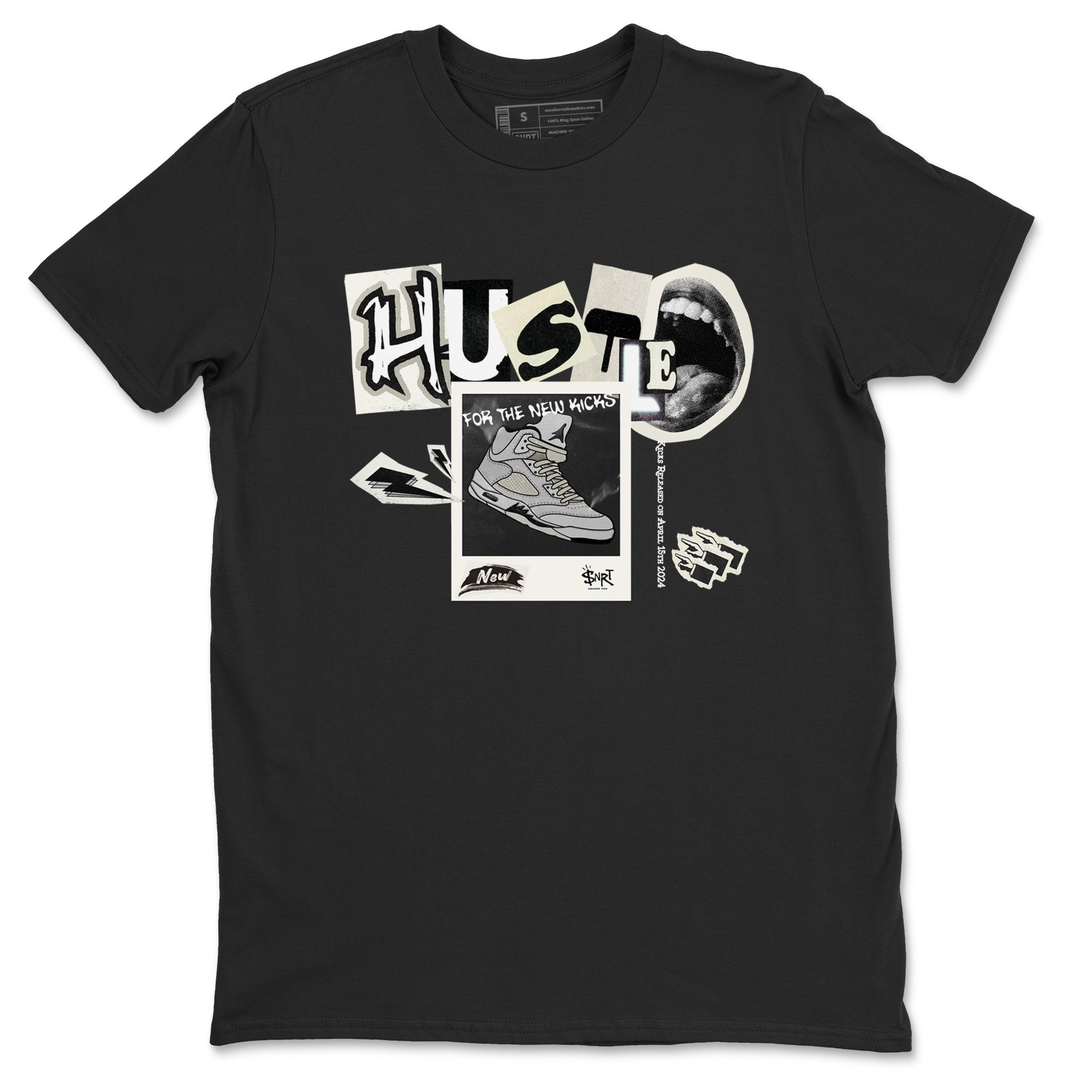 Hustle For The New Kicks snkmatch Tees - Air Jordan 5 Sail
