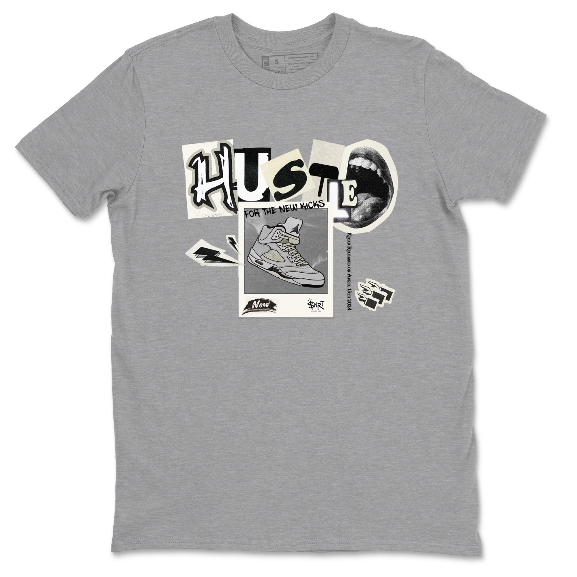 Hustle For The New Kicks snkmatch Tees - Air Jordan 5 Sail