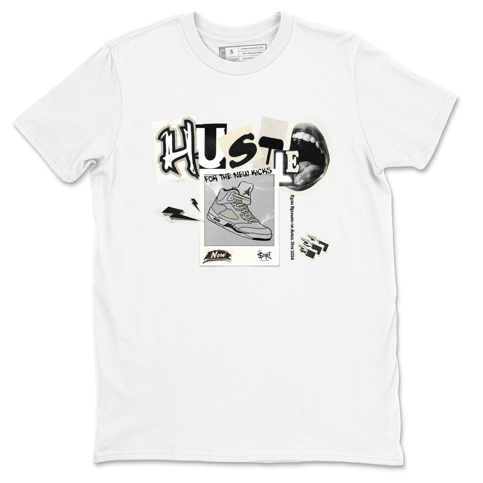Hustle For The New Kicks snkmatch Tees - Air Jordan 5 Sail