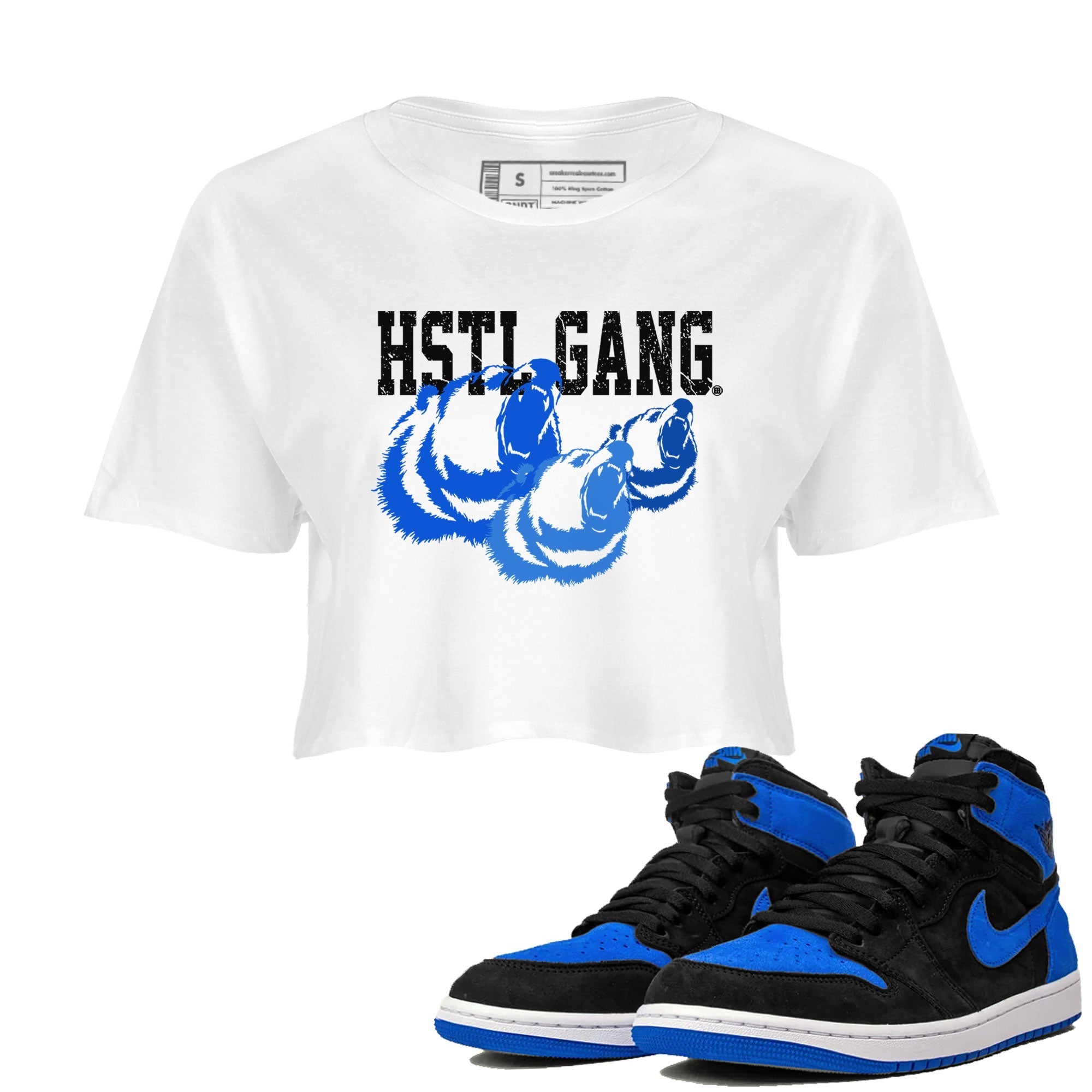 Hustle Gang snkmatch Women's Top - Air Jordan 1 Royal Reimagined